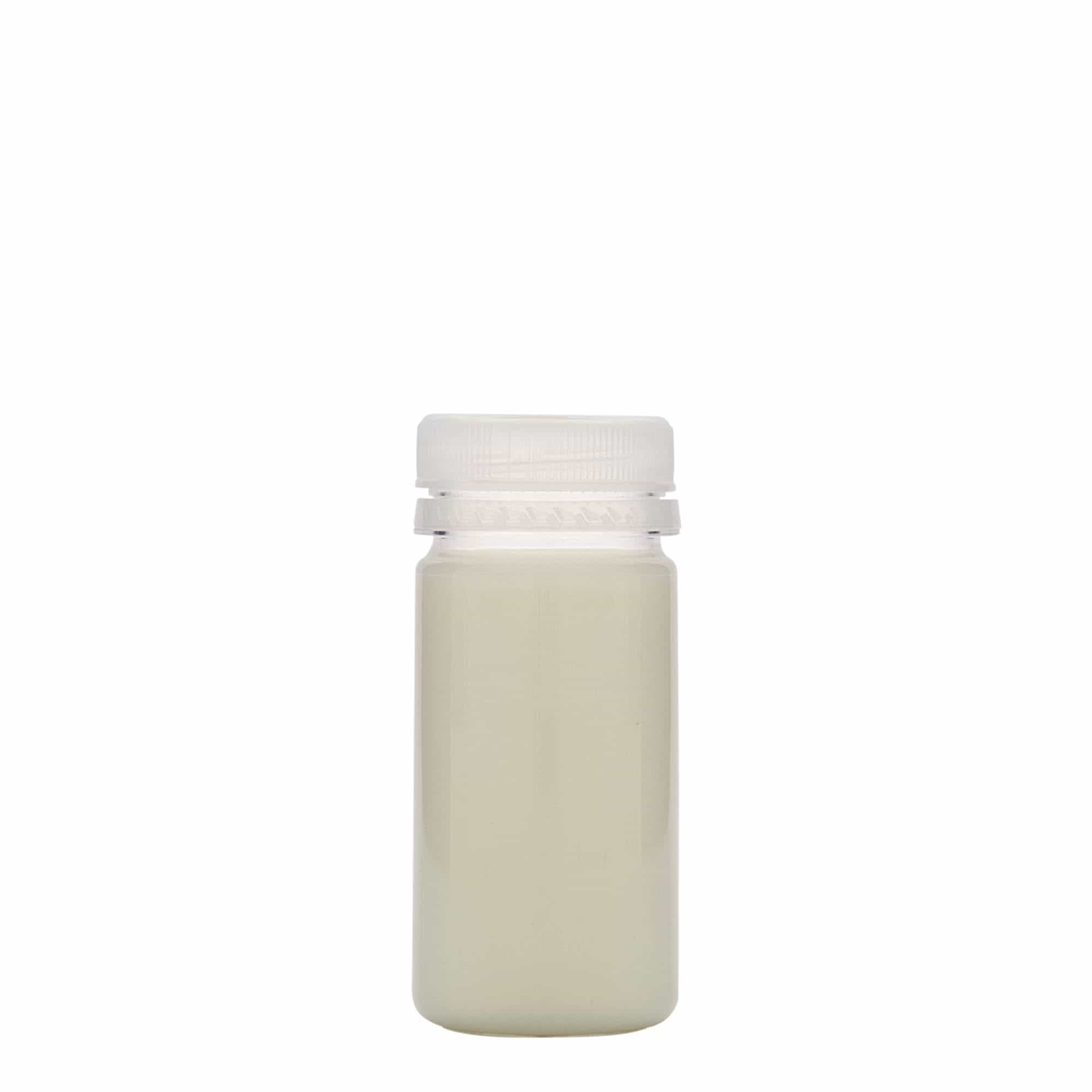 Shishe PET 100 ml 'Everytime', plastikë, hapje: 38 mm
