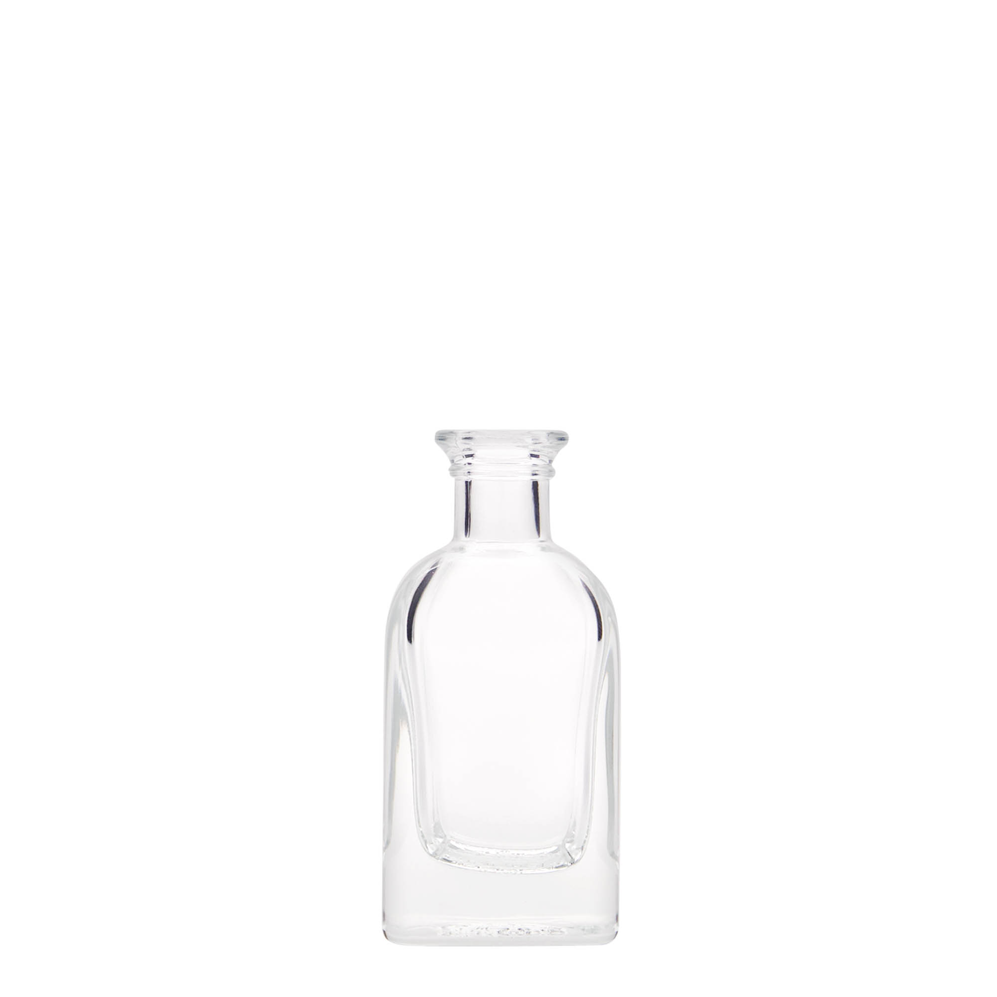Shishe qelqi 40 ml Apotheker Carré, katrore, hapje: kork Shishe qelqi 40 ml Apotheker Carré, katrore, hapje: kork