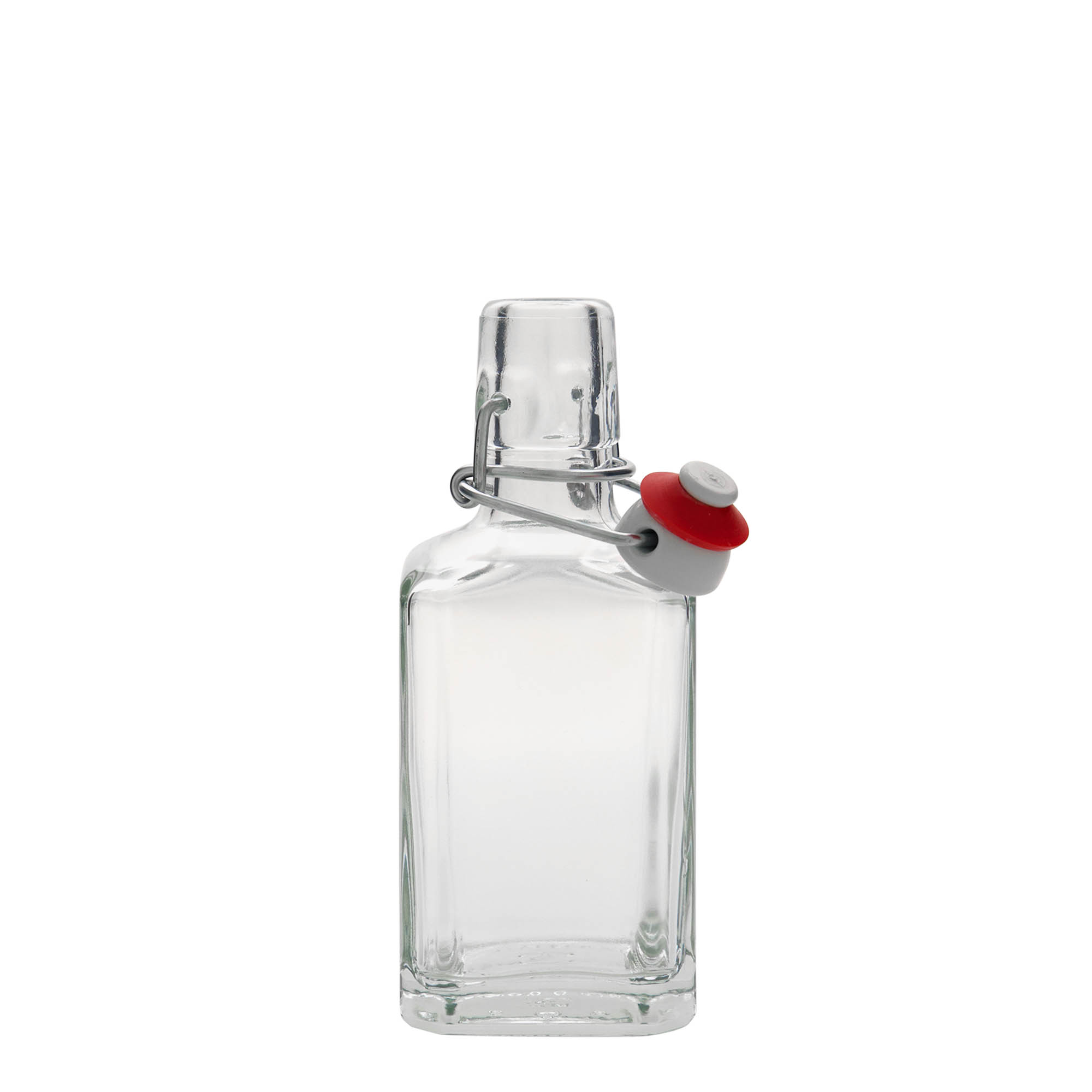 250 ml shishe qelqi 'Rialto', katrore, gojë: mbyllje me kapëse.