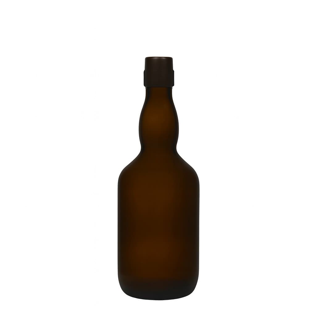Shishe birre 500 ml me qafë të ngushtë, qelq, jeshile antike, gojë: mbyllje me kapëse.