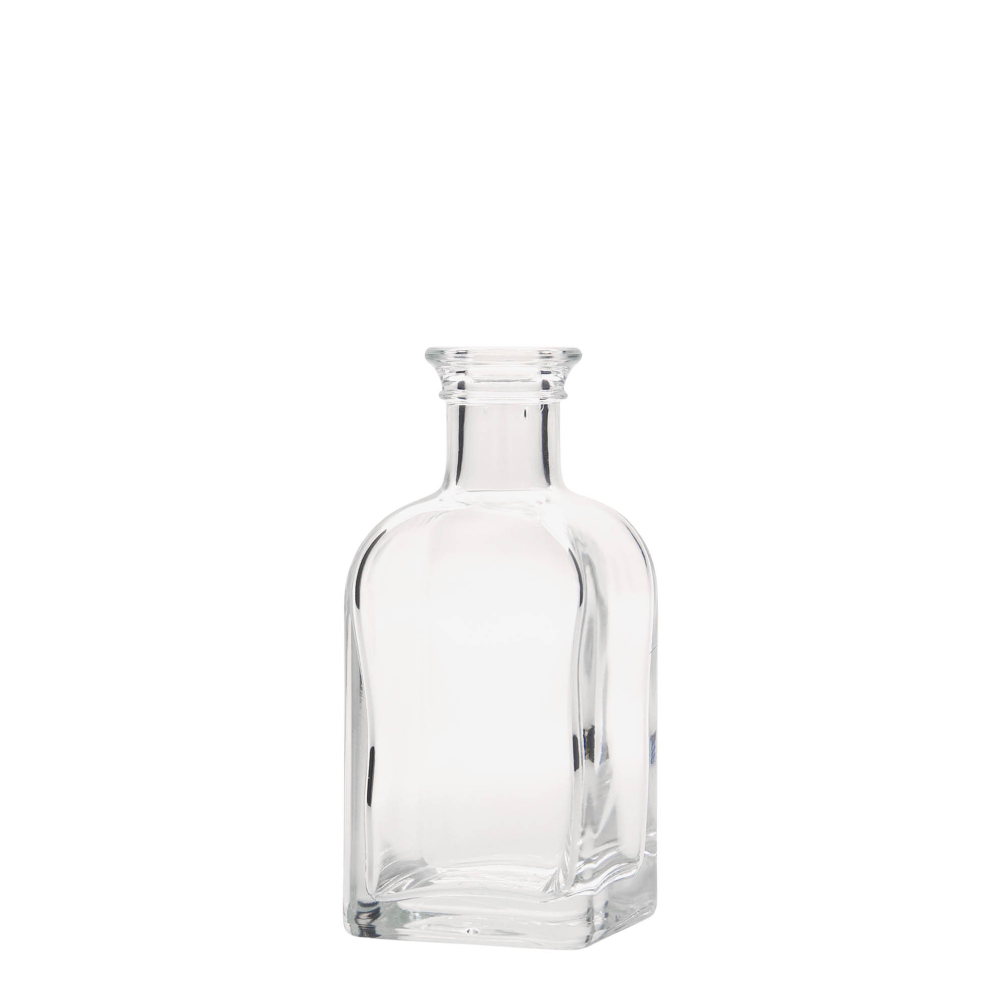 Shishe qelqi 100 ml Apotheker Carré, katrore, gojë: kork Shishe qelqi 100 ml Apotheker Carré, katrore, gojë: kork