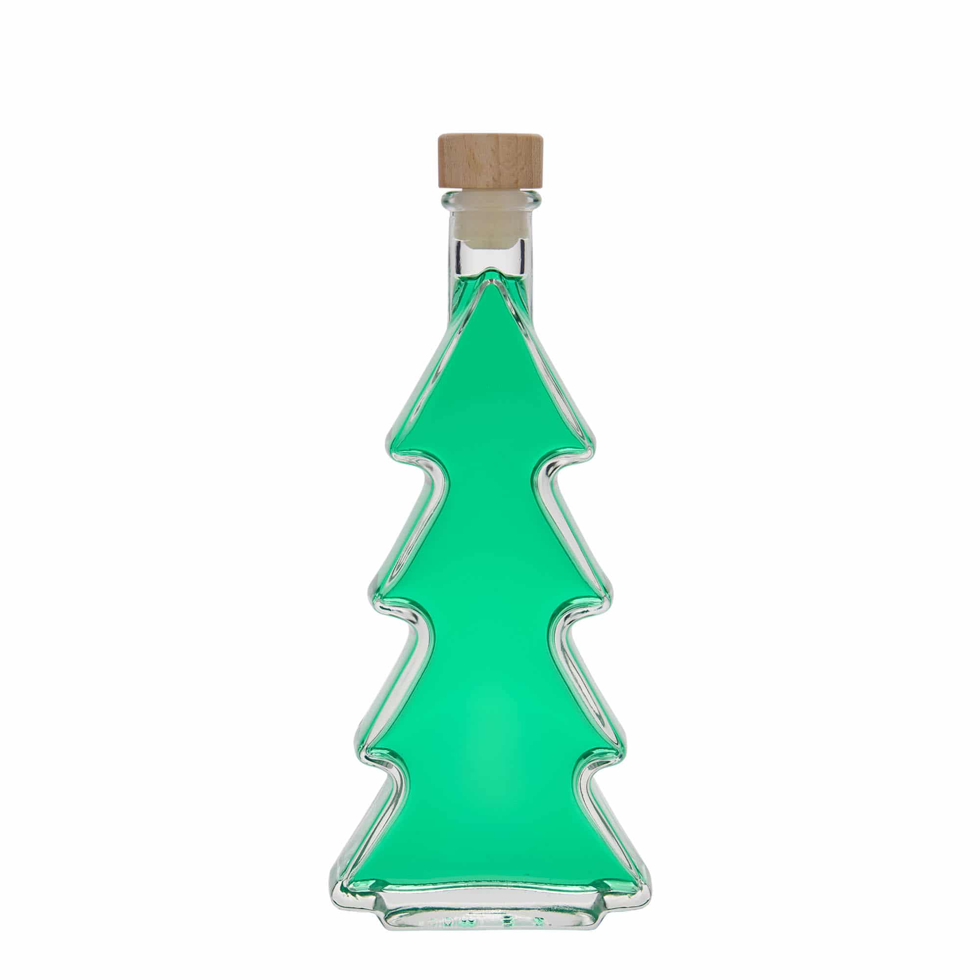 Shishe qelqi 200 ml 'Pema e pishës', Hapura: Kork