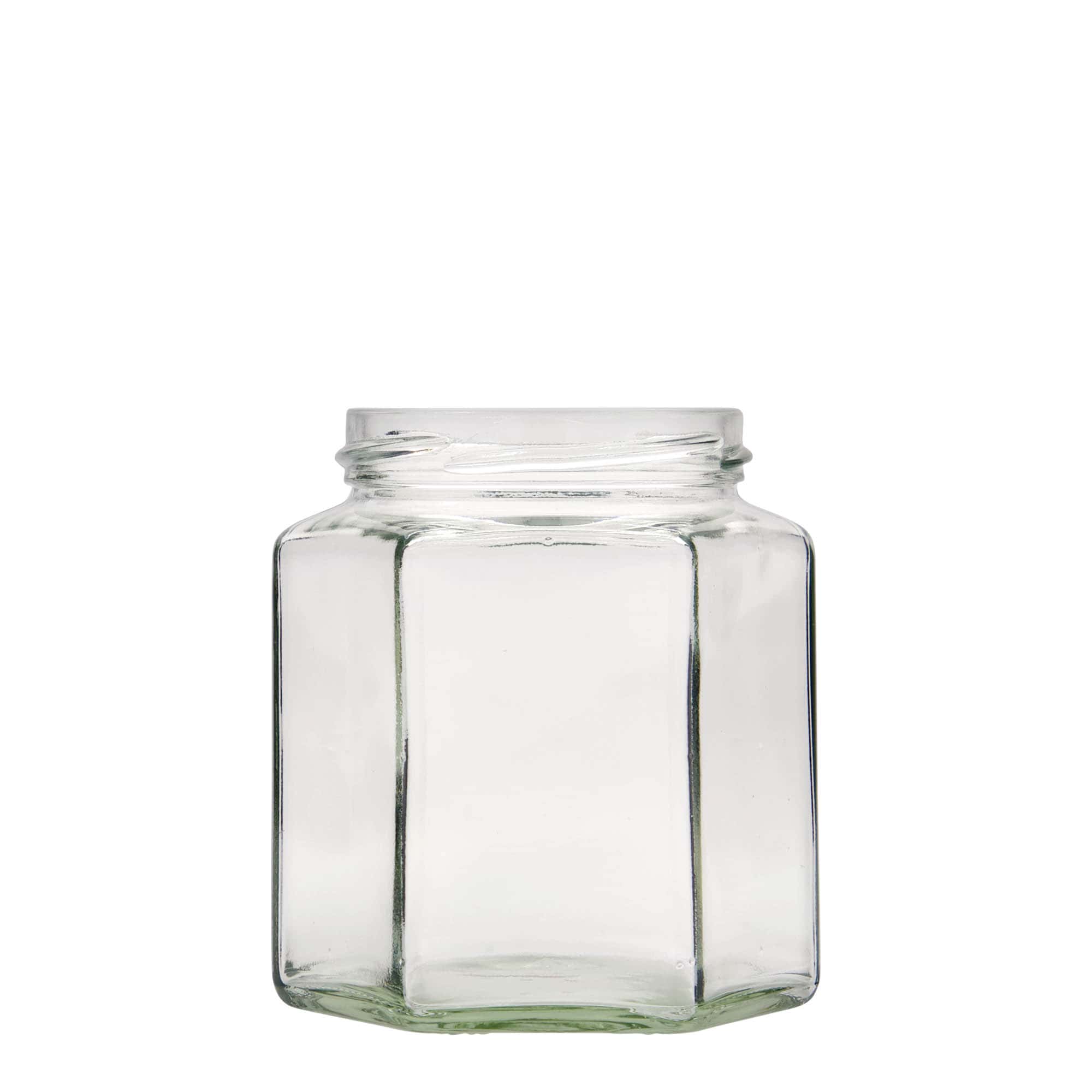 390 ml gotë gjashtëkëndëshe, hapja: Twist-Off (TO 70)