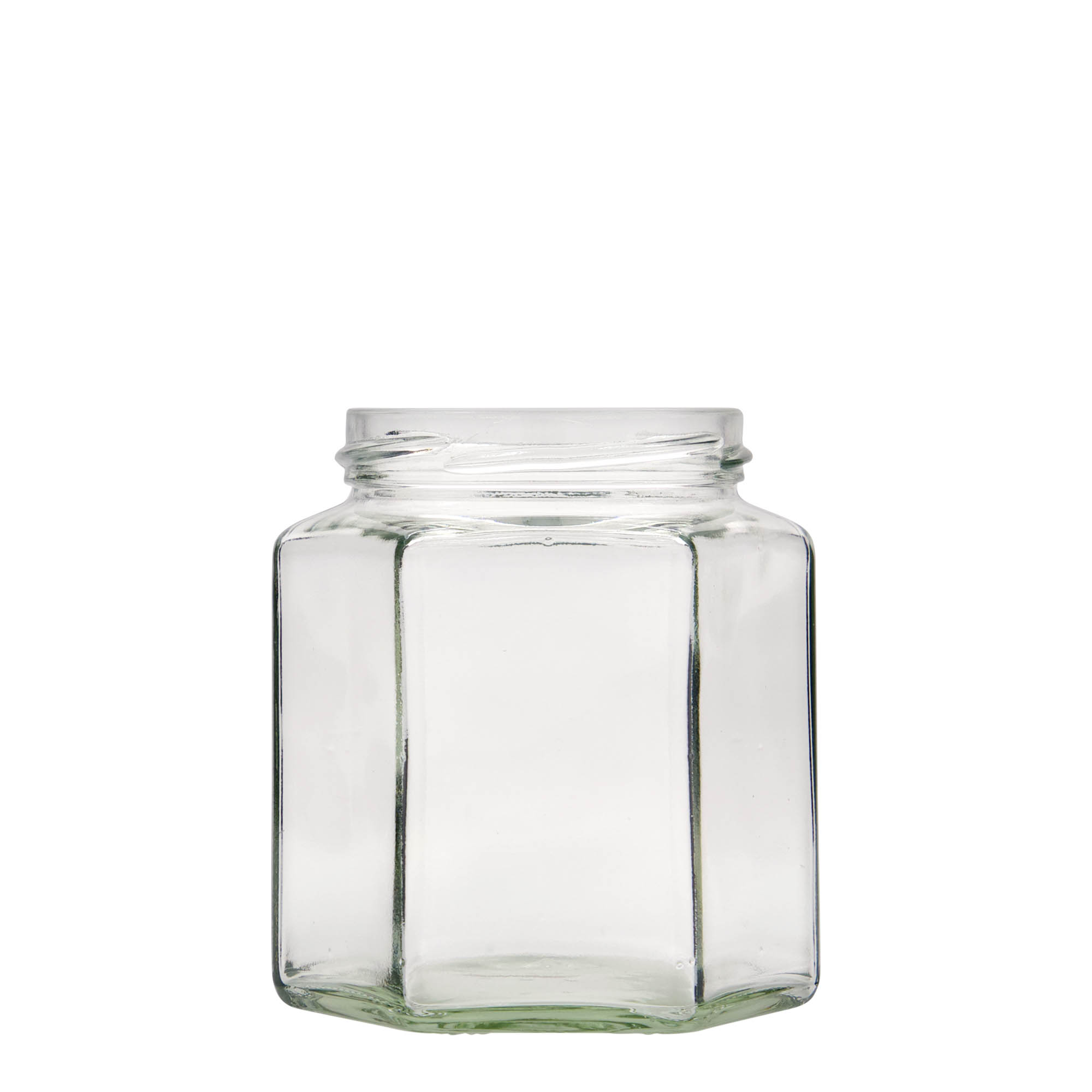 390 ml gotë gjashtëkëndëshe, hapja: Twist-Off (TO 70) 390 ml gotë gjashtëkëndëshe, hapja: Twist-Off (TO 70)