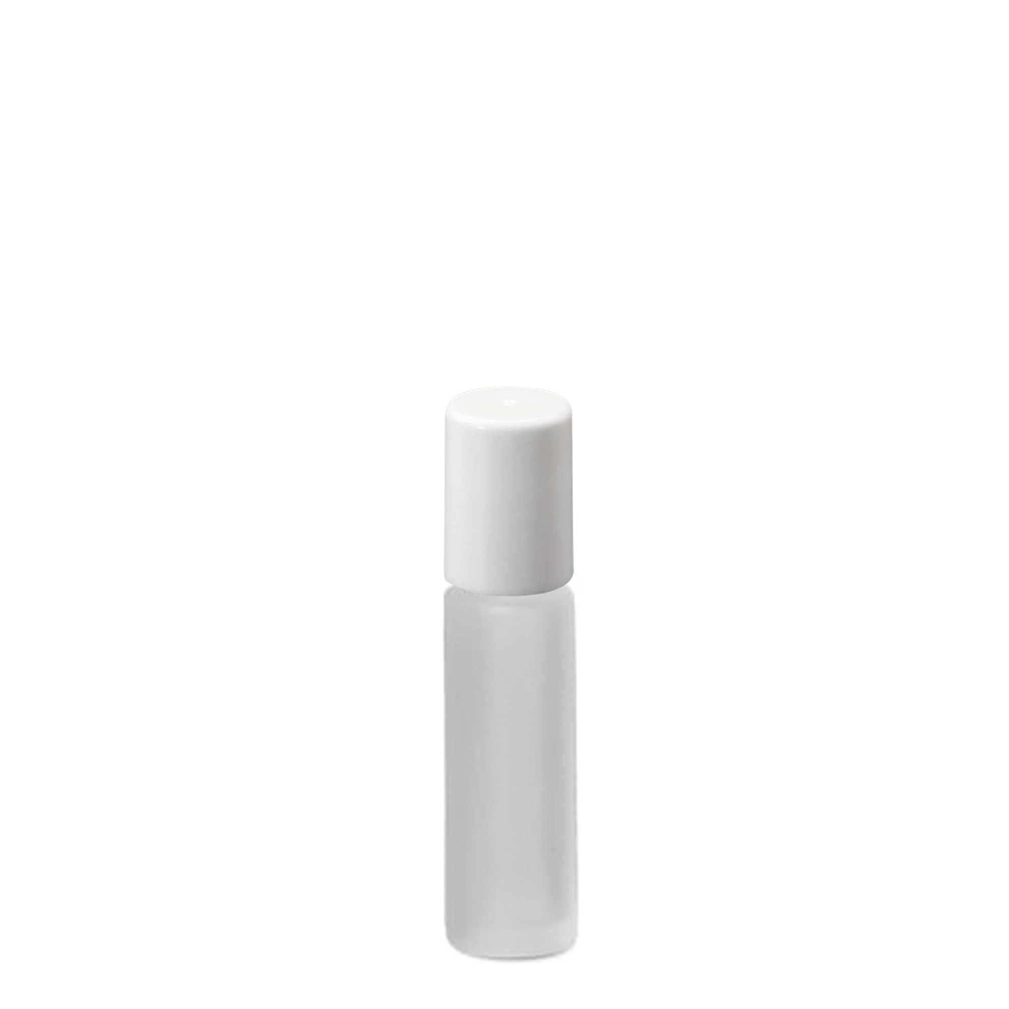 Shishe roll-on 10 ml, qelq, e ngrirë, gojë: kapak me vidë Shishe roll-on 10 ml, qelq, e ngrirë, gojë: kapak me vidë