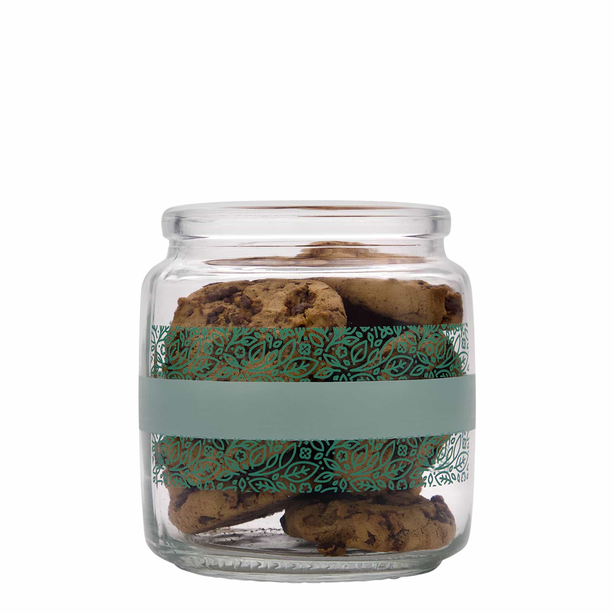 750 ml shishe qelqi me kork 'Giara', motiv: Naturalmente verde, goja: kork
