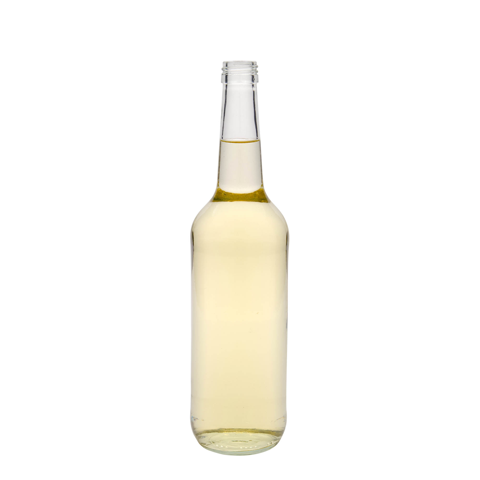 Shishe qelqi 700 ml me qafë të drejtë, gojë: PP 28 Shishe qelqi 700 ml me qafë të drejtë, gojë: PP 28