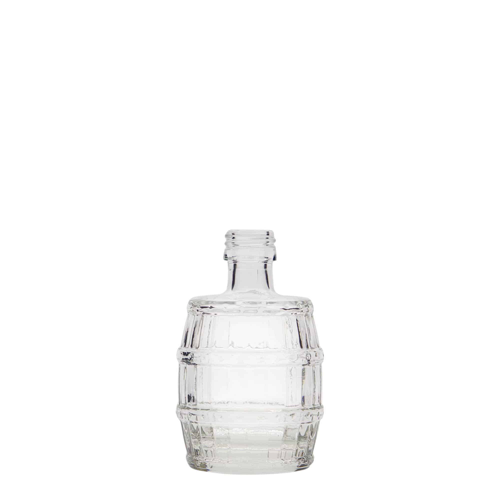 Shishe qelqi 50 ml 'Fass', gojë: PP 18