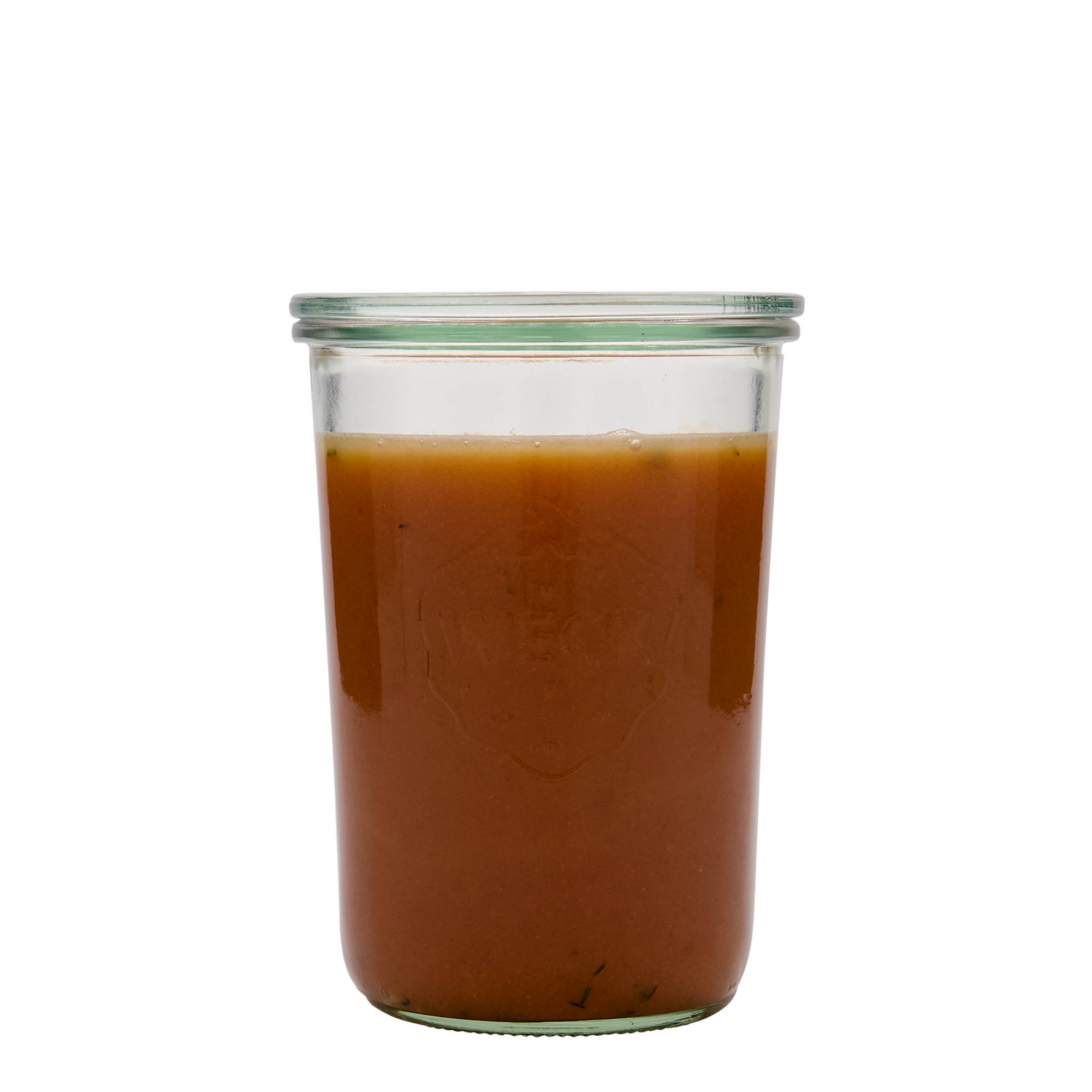 850 ml kavanoz WECK me kapak të rrëzuar, gojë: buzë e rrumbullakët 850 ml kavanoz WECK me kapak të rrëzuar, gojë: buzë e rrumbullakët