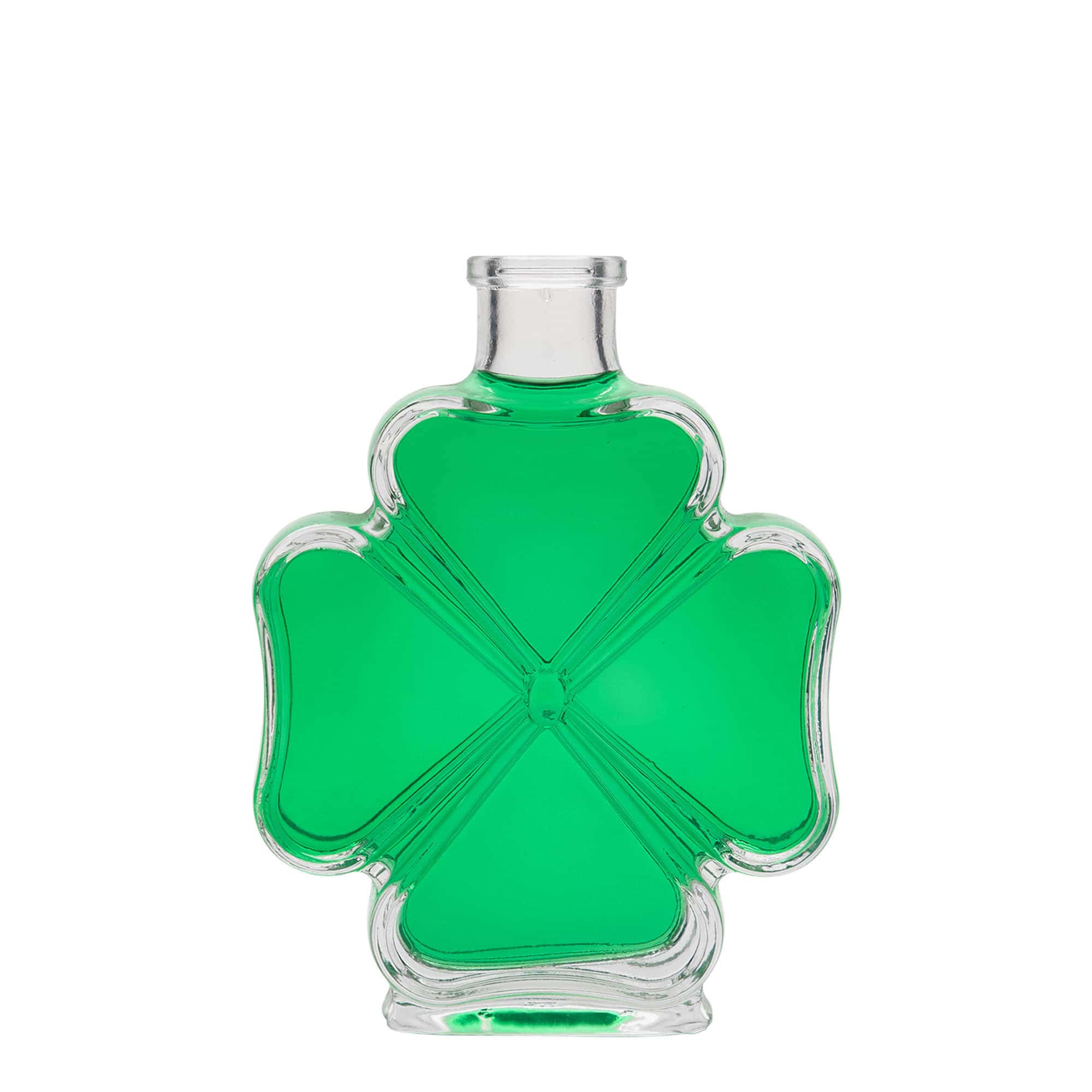 Shishe qelqi 200 ml 'Gjethe trefishi', hapja: Kork