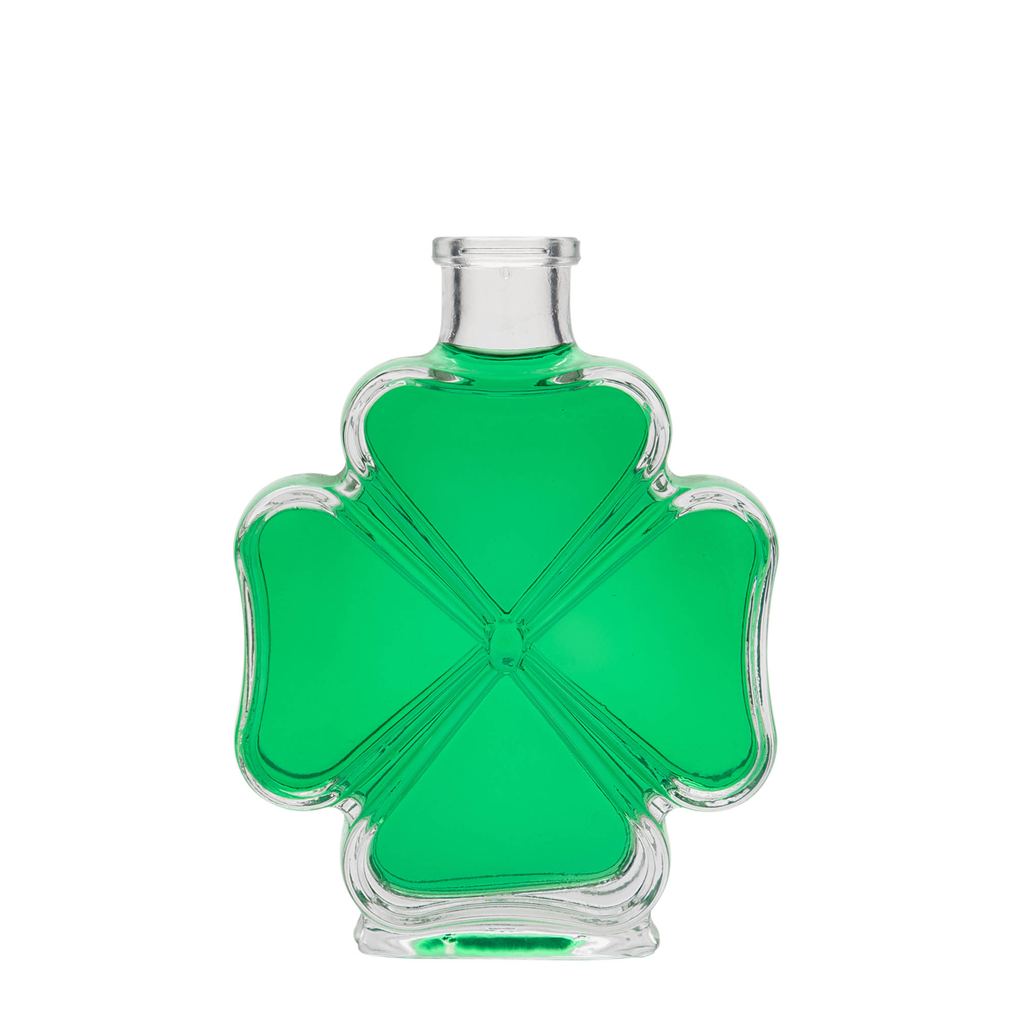Shishe qelqi 200 ml 'Gjethe trefishi', hapja: Kork