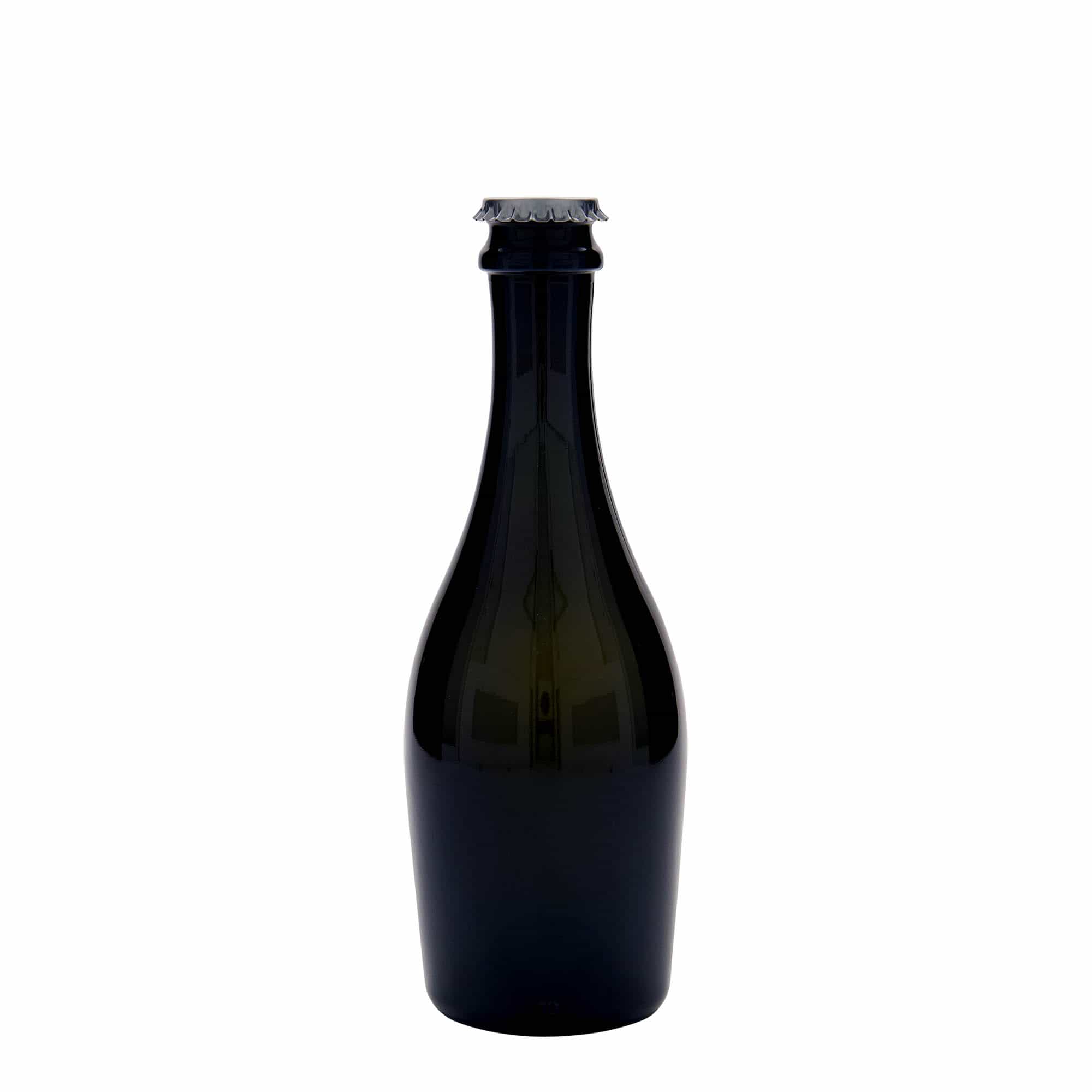 330 ml shishe verë me flluska 'Carmen', qelq, jeshile antike, gojë: kapak kronkorken