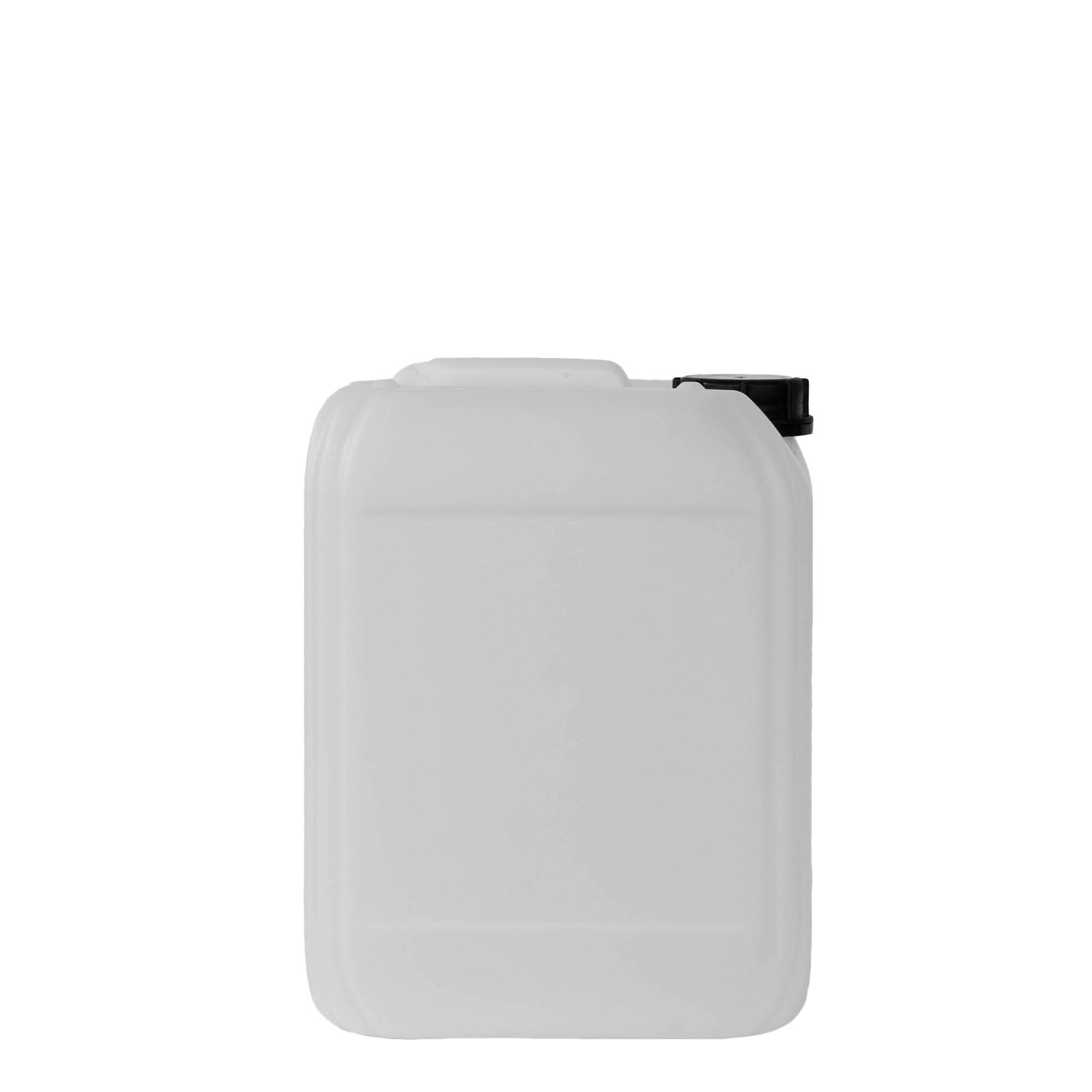 10 l kanistër, drejtkëndor, plastikë HDPE, natyral, hapje: ND 55