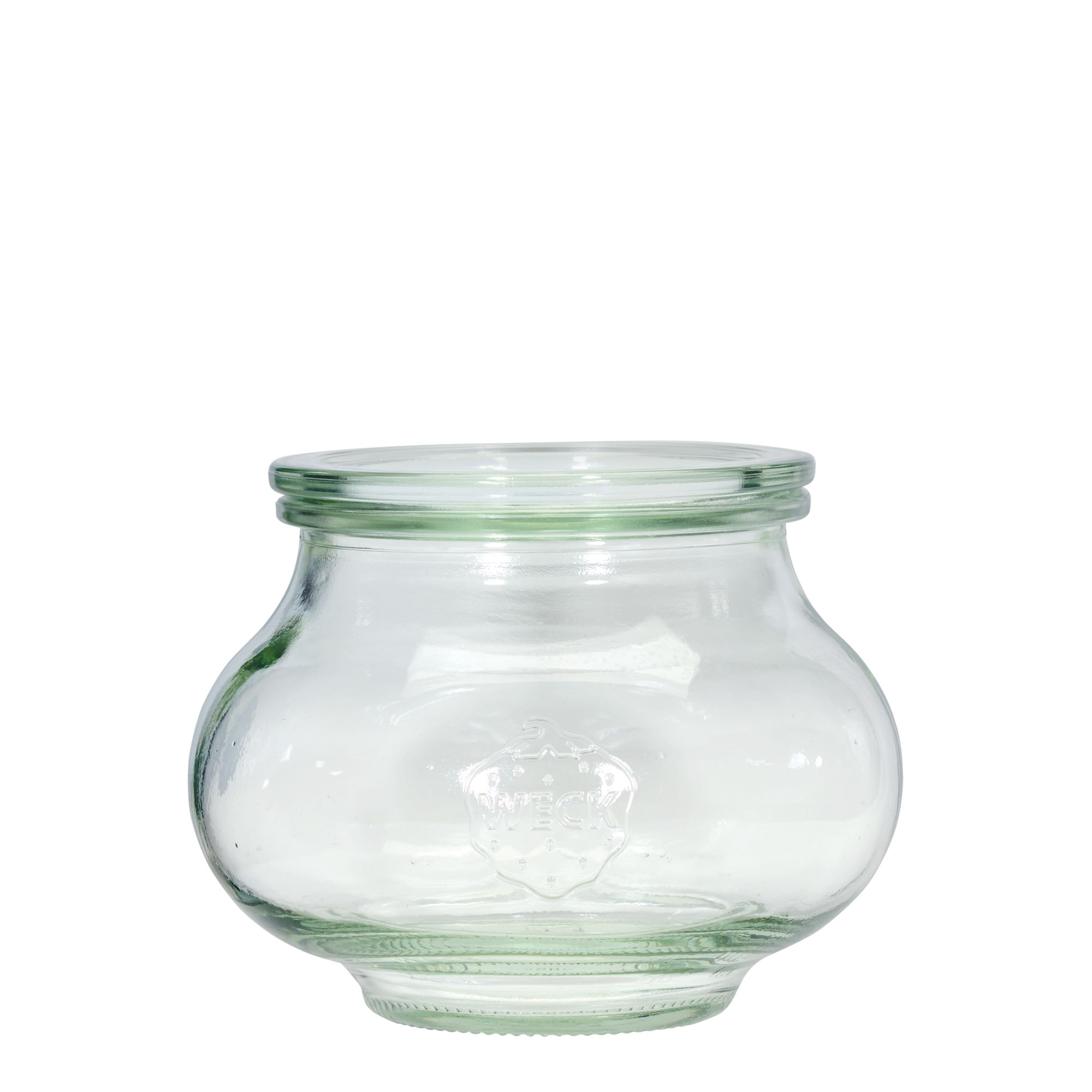 560 ml WECK-kërkim xhami, Hapur: Skaj i rrumbullakët 560 ml WECK-kërkim xhami, Hapur: Skaj i rrumbullakët