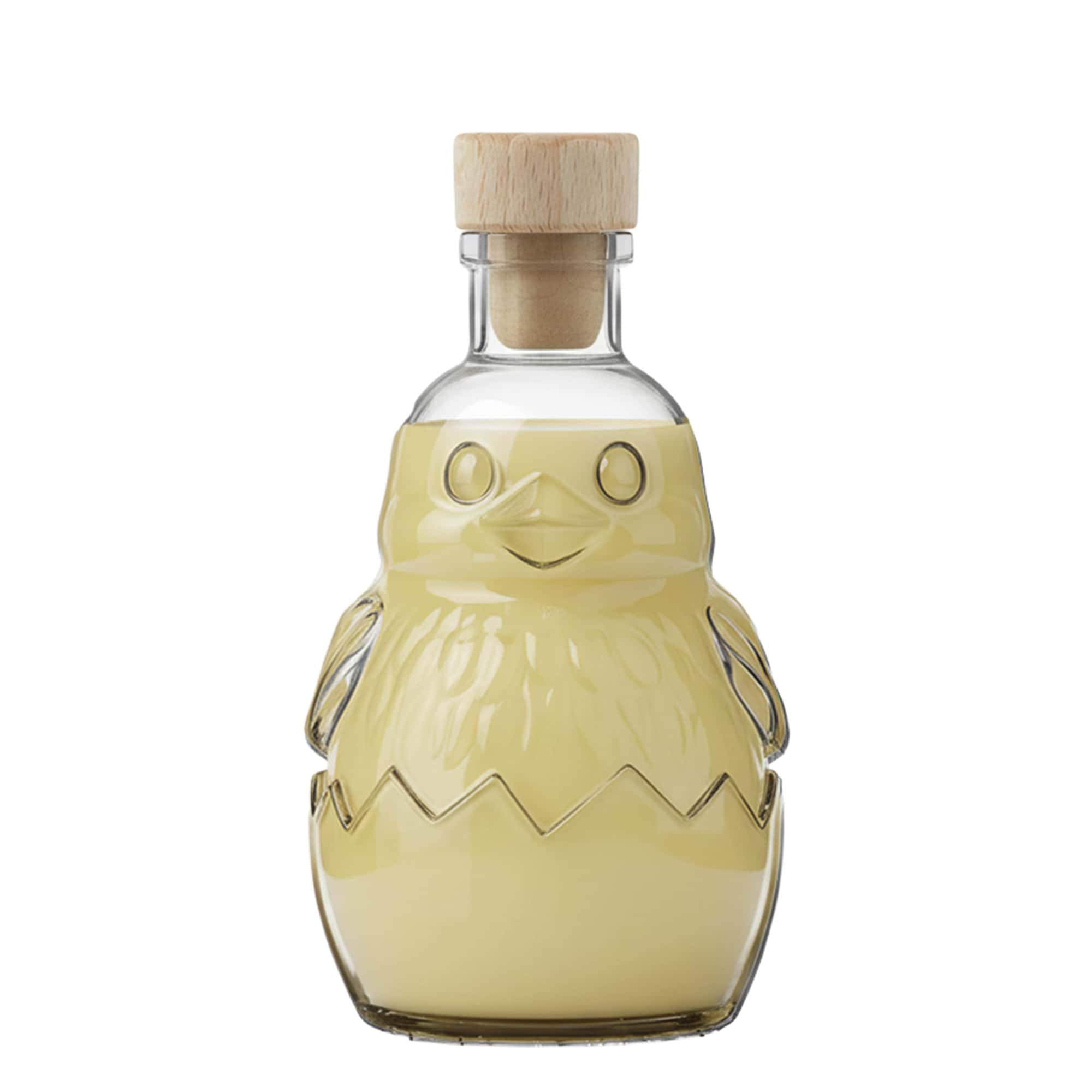 200 ml shishe qelqi 'Küken', goja: kork