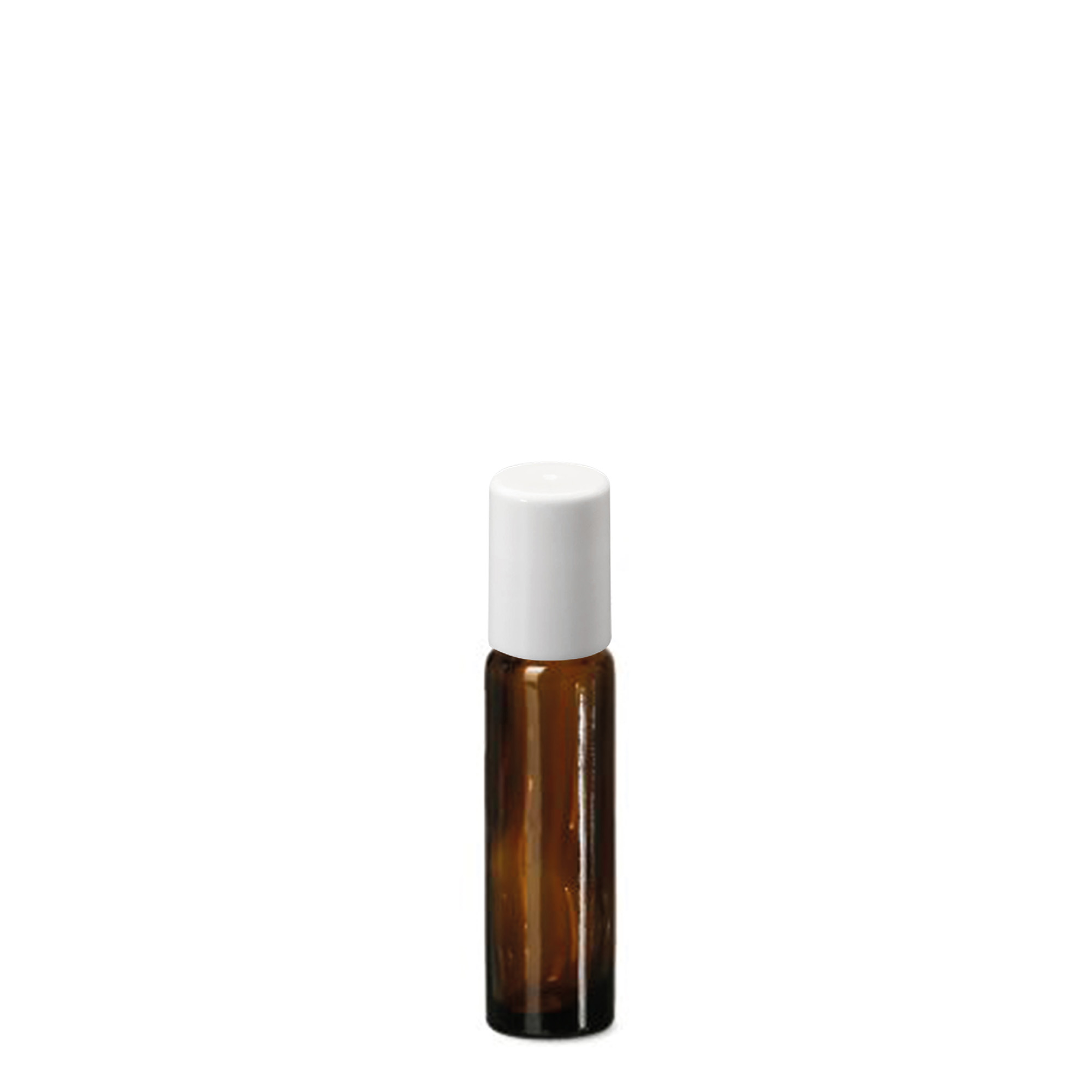 Shishe Roll-On 10 ml, qelq, kafe, hapje: kapak me vidë