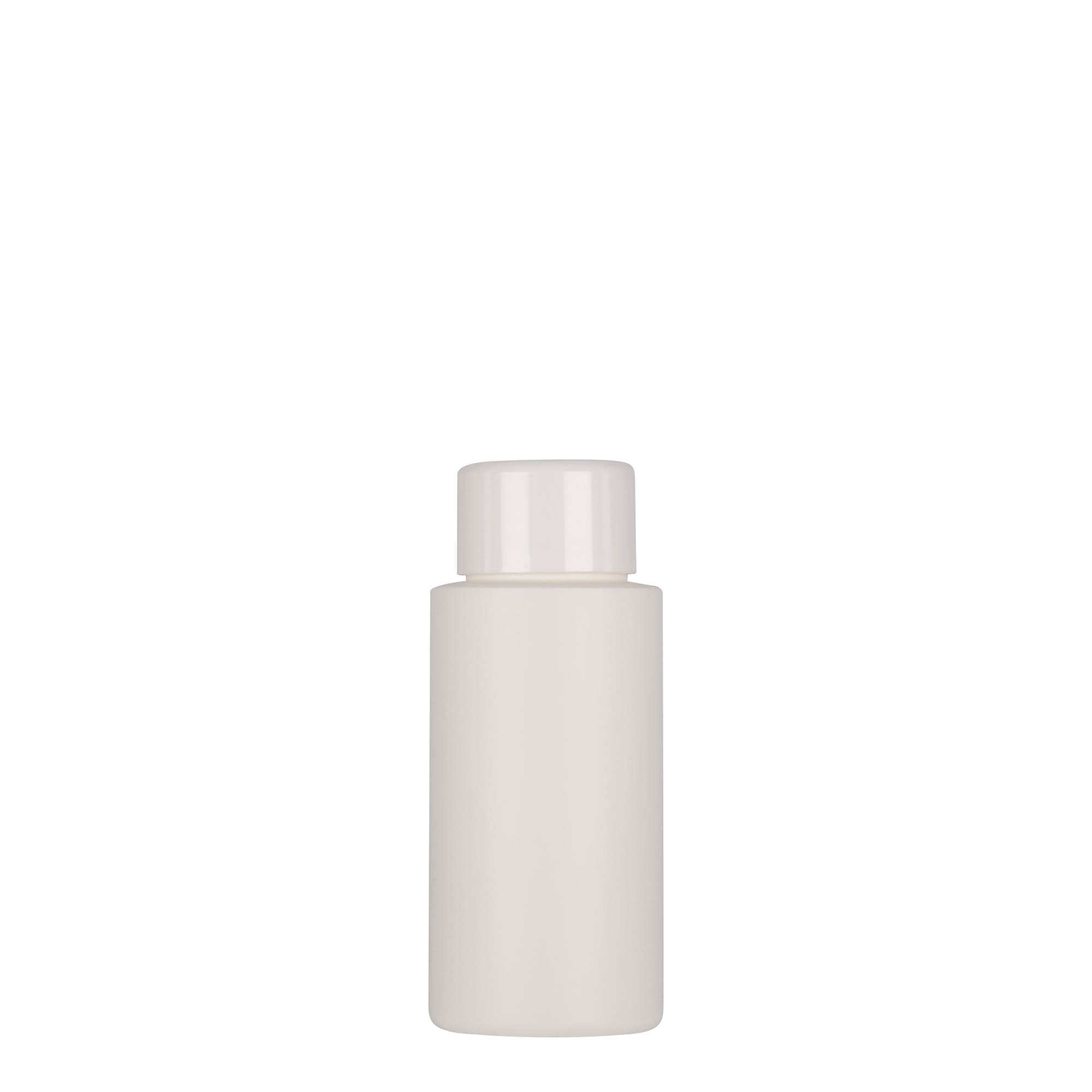 Shishe plastike 50 ml 'Pipe', HDPE, e bardhë, gojë: 24/410