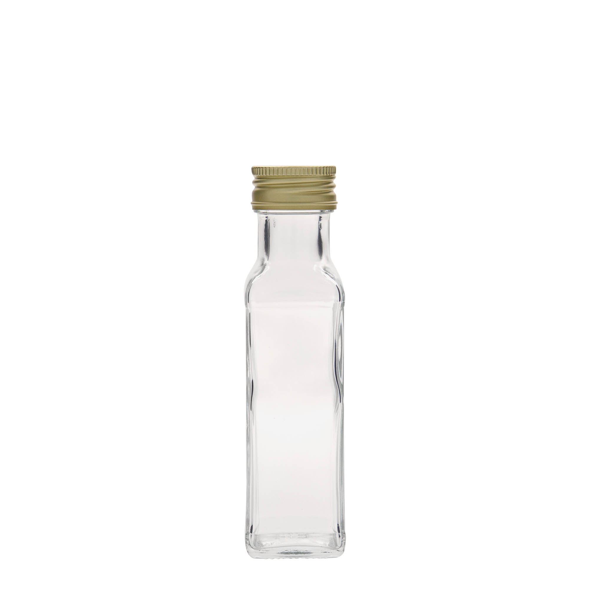 Flaske qelqi 100 ml 'Marasca', katrore, gojë: PP 31,5 Flaske qelqi 100 ml 'Marasca', katrore, gojë: PP 31,5