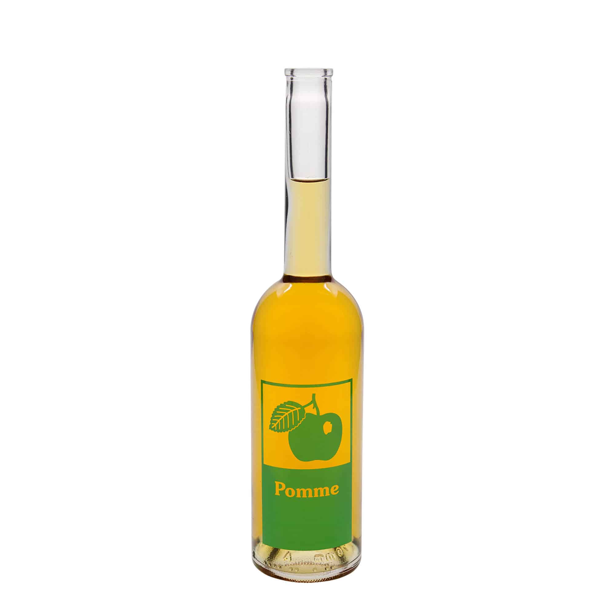 Shishe qelqi 500 ml 'Opera', motiv: Mollë, gojë: Korek