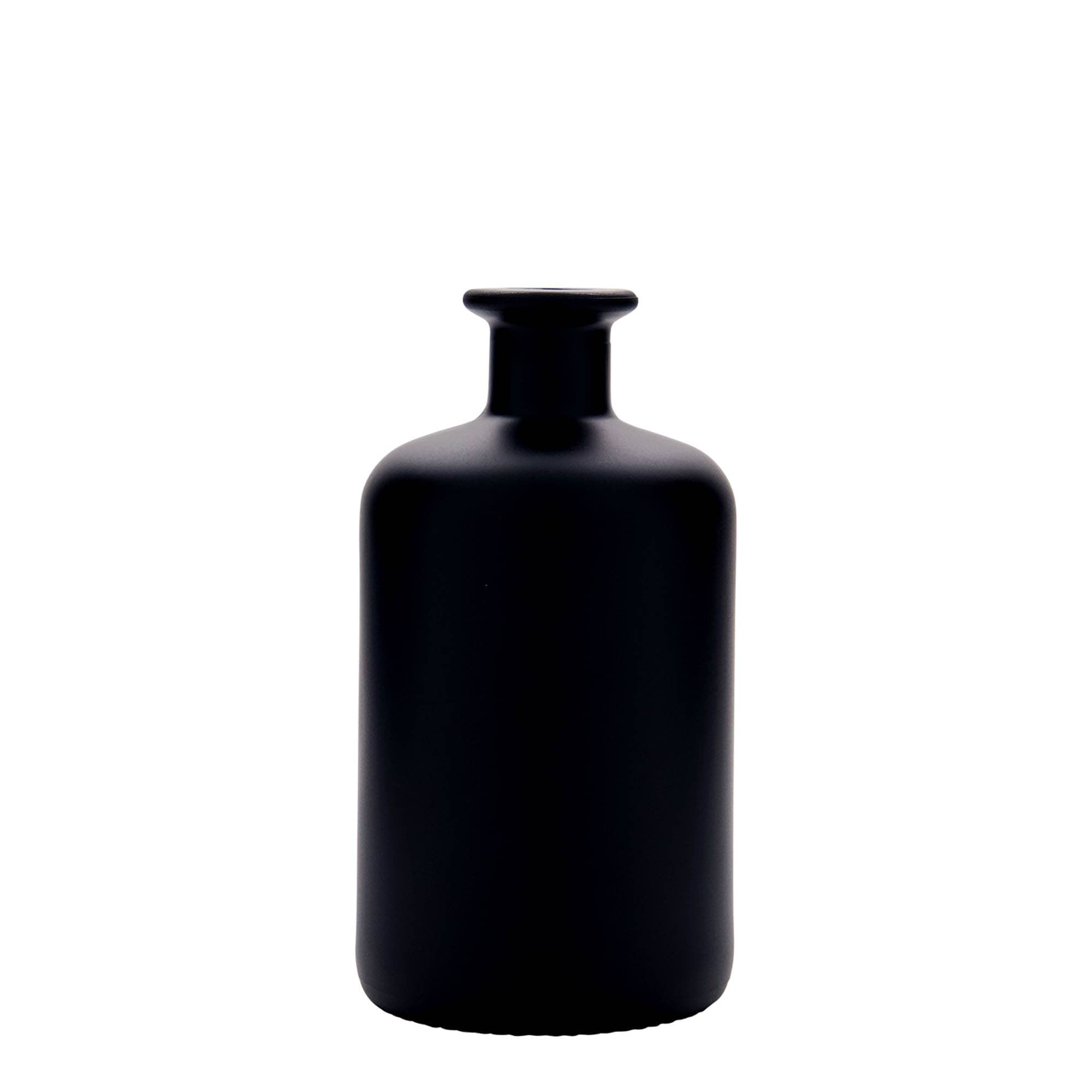 Shishe qelqi 500 ml farmaci, e zezë, gojë: kork