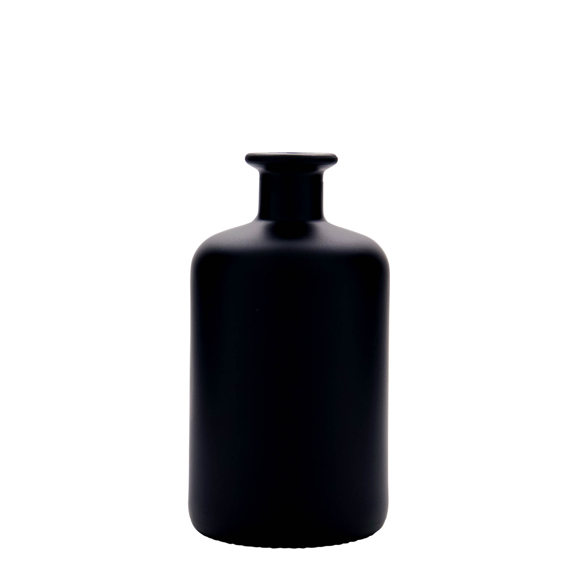 Shishe qelqi 500 ml farmaci, e zezë, gojë: kork