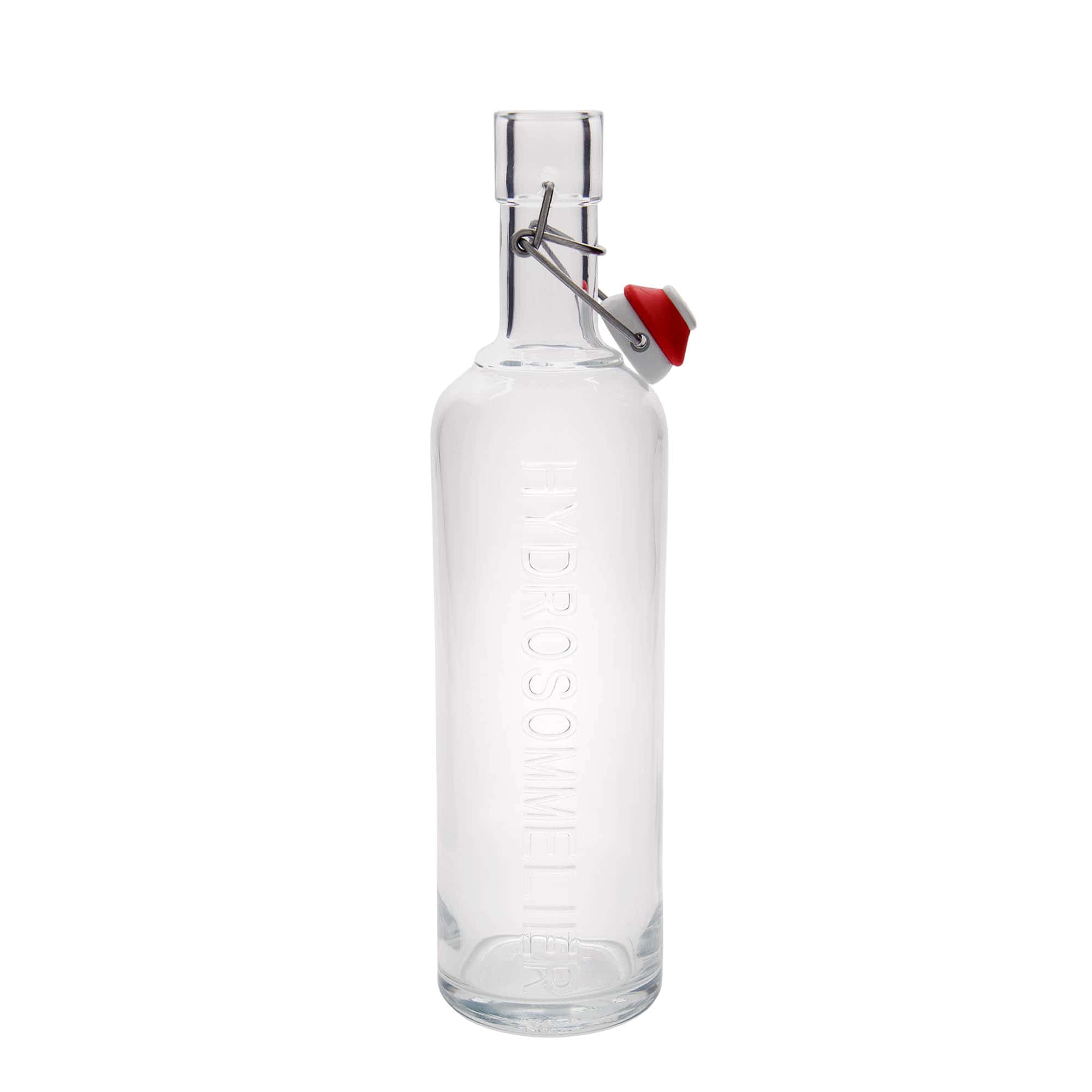1.000 ml shishe qelqi 'Optima Hydrosommelier', hapje: kapak me klips