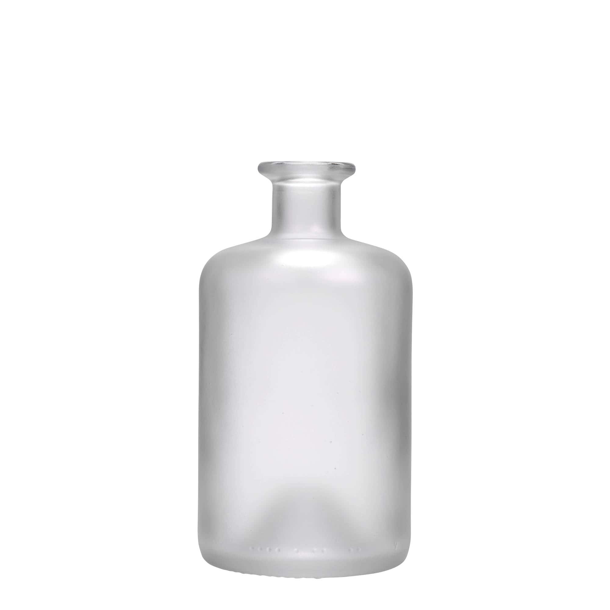 Shishe qelqi 500 ml farmacisti, e ngrirë, goja: kork