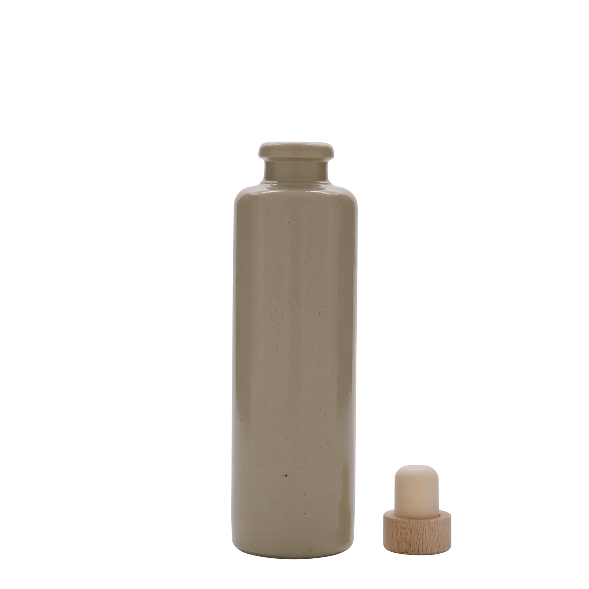 200 ml krua me ton, qeramikë, bezhë, gojë: korek