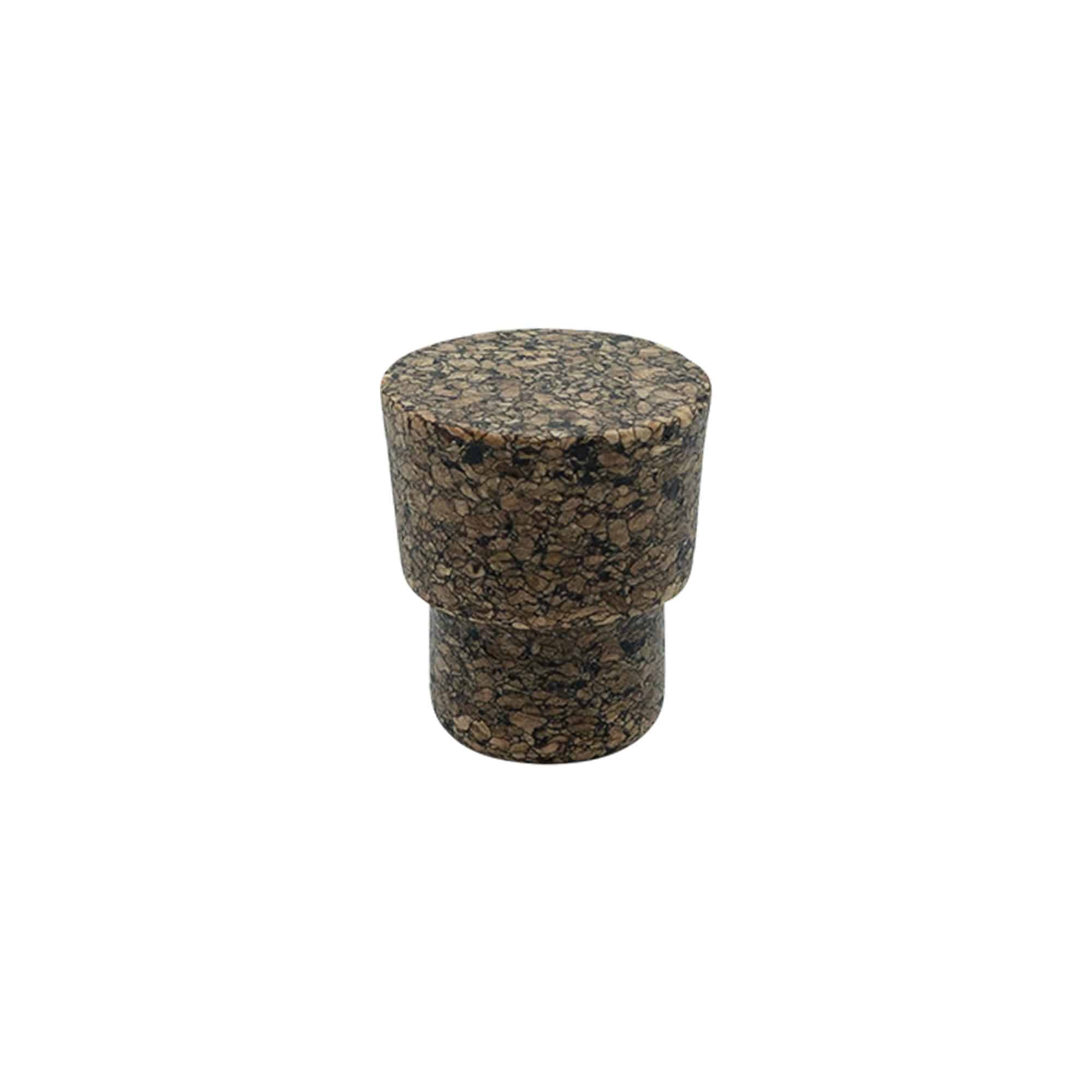 Kapak doreze 'Cornice' 22,5 mm, Corkcoal, për gojëz: Kork