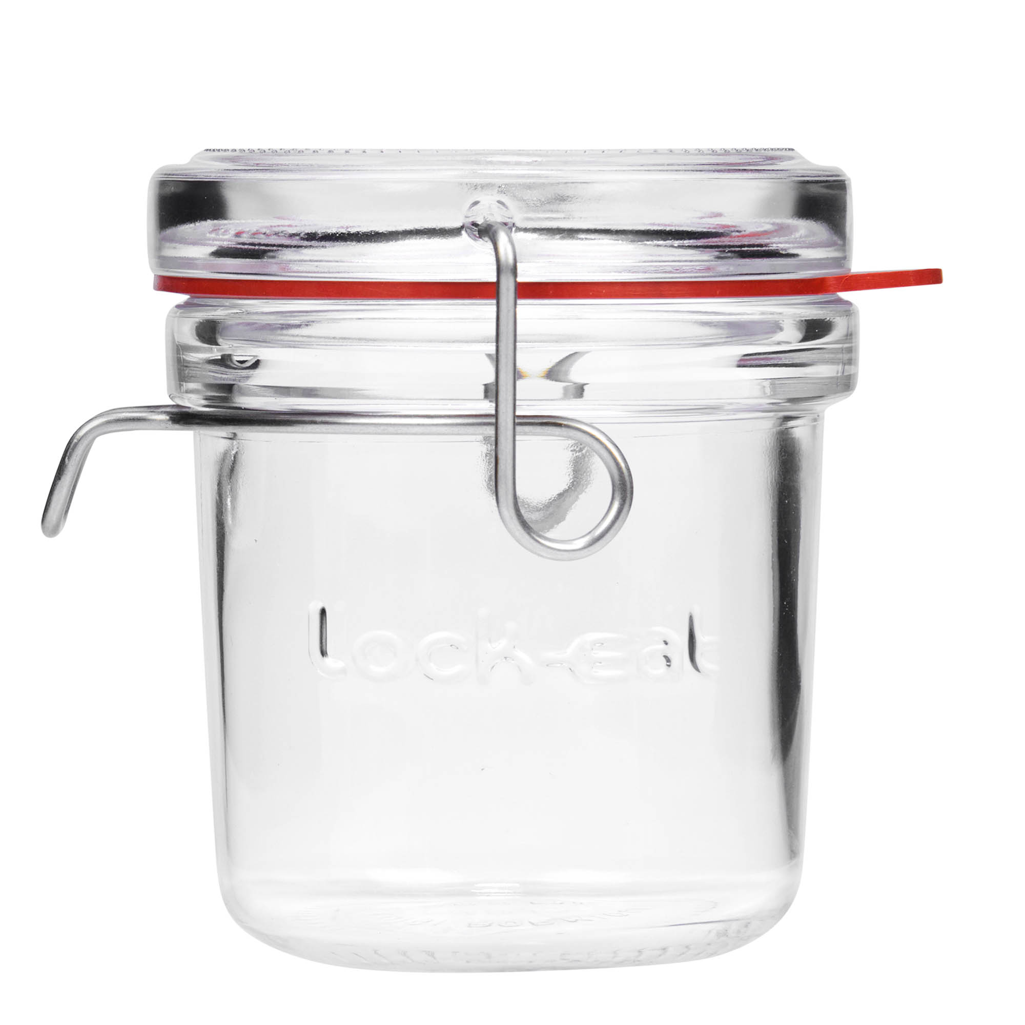 200 ml kavanoz me kapak me shufër druri 'Lock-Eat', hapja: mbyllje me kapak me shufër druri
