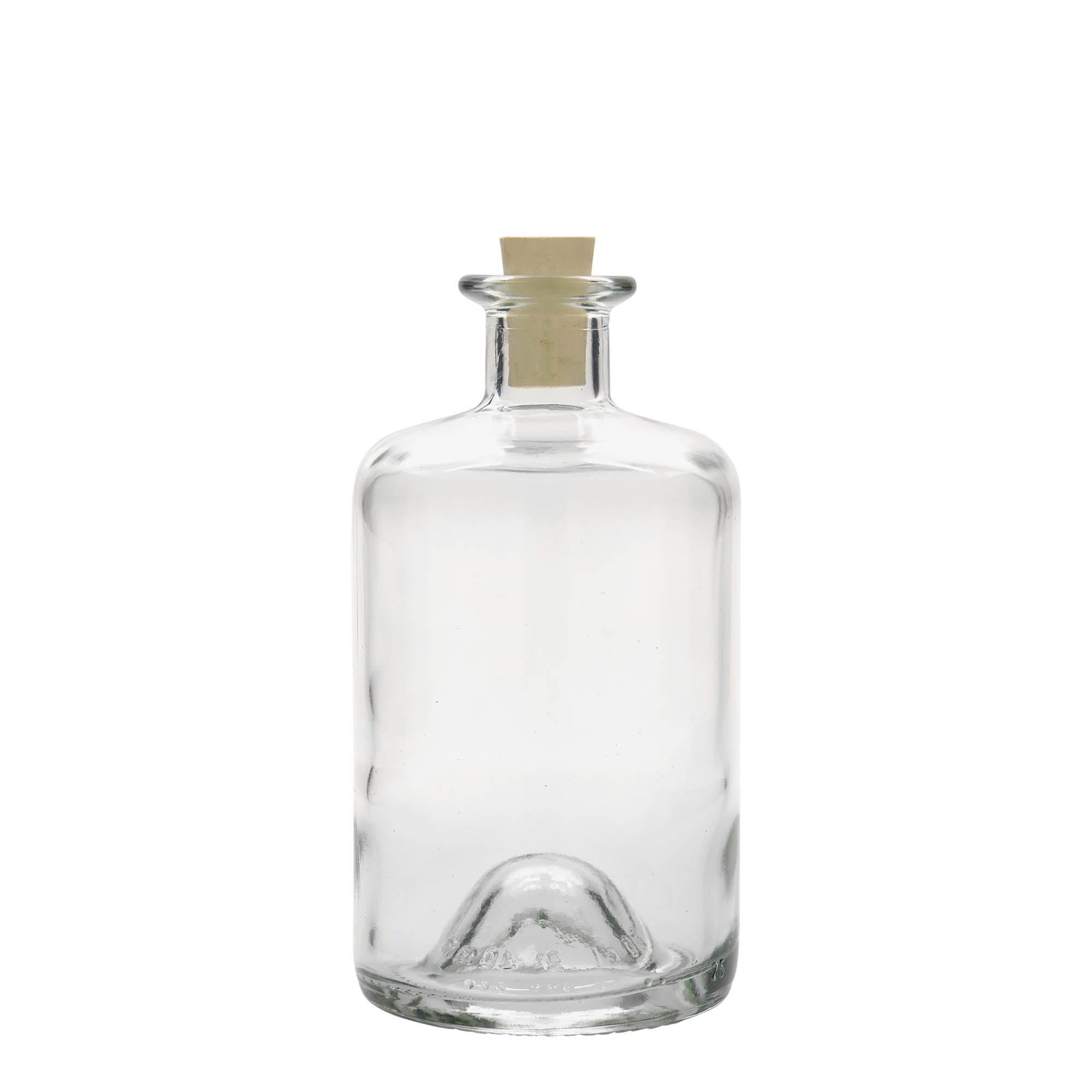 Shishe qelqi 500 ml farmacisti, goja: kork Shishe qelqi 500 ml farmacisti, goja: kork