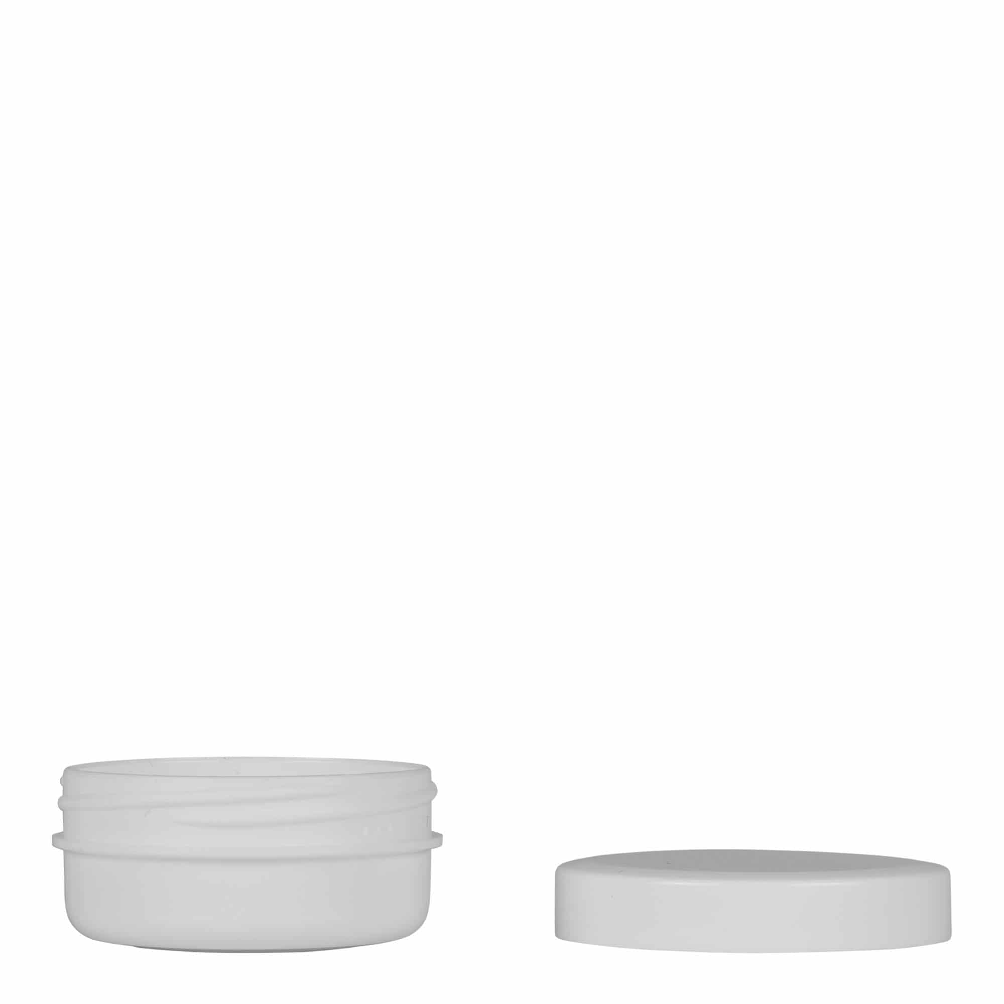 12 ml enë plastike 'White Line', PP, e bardhë, hapja: kapak me vidë