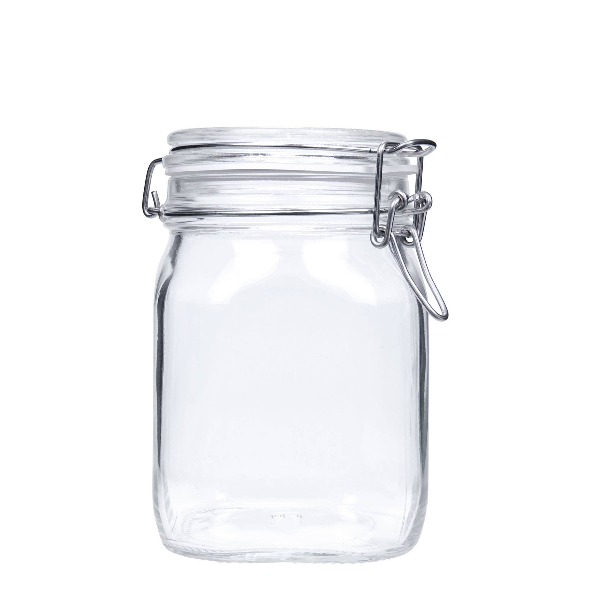 1.000 ml kavanoz me kapak me tel 'Fido', katror, hapje: mbyllje me kapak me tel
