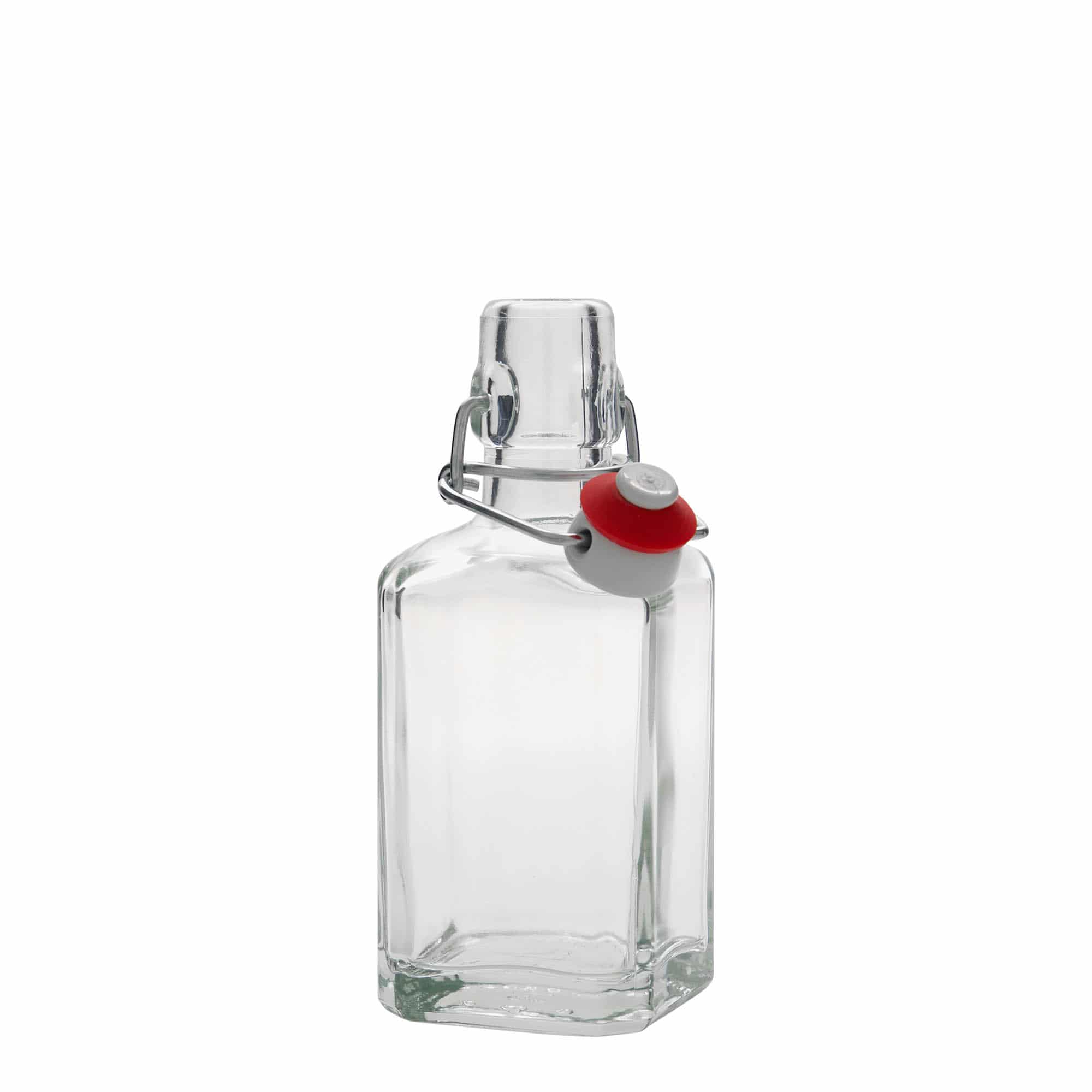 250 ml shishe qelqi 'Rialto', katrore, gojë: mbyllje me kapëse.