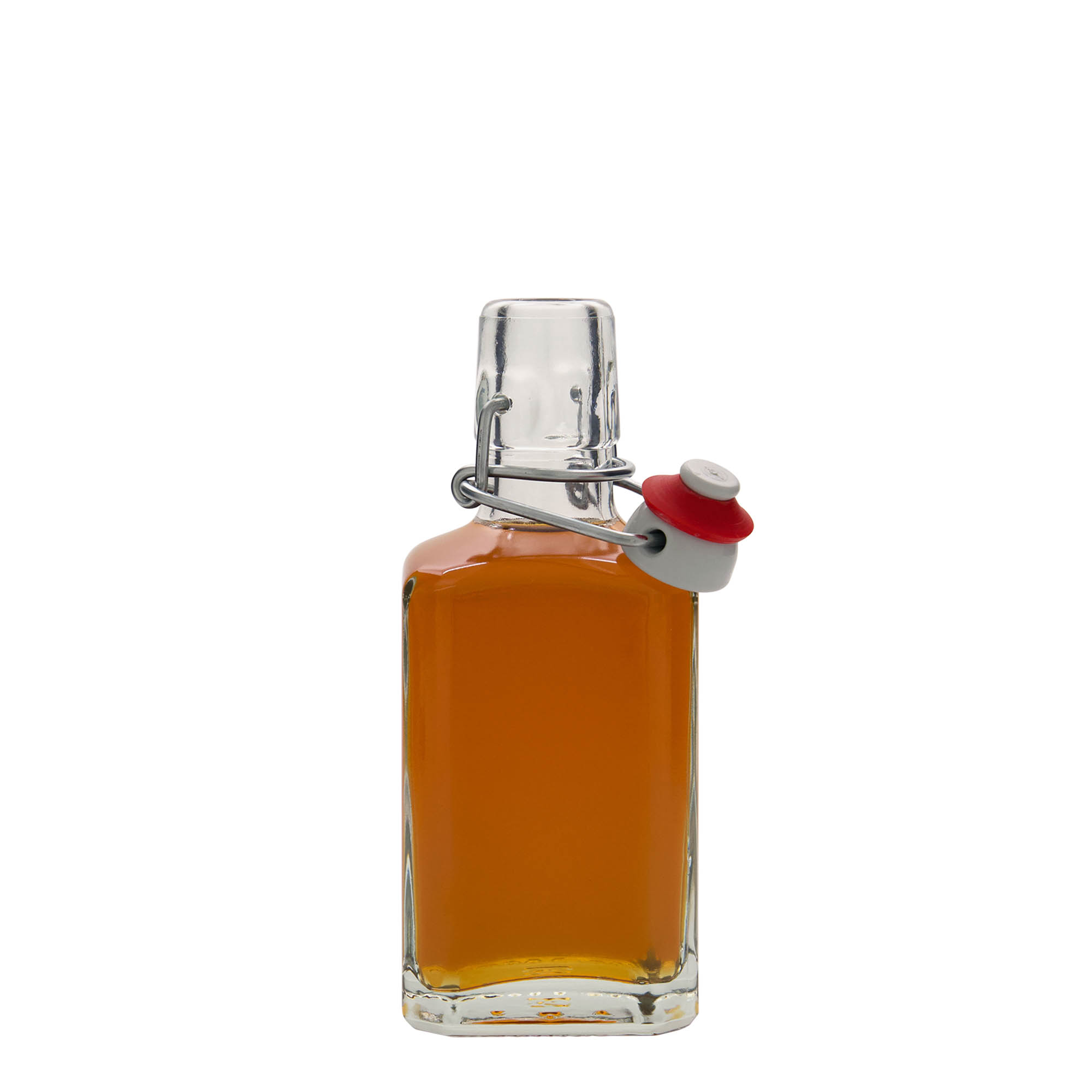 250 ml shishe qelqi 'Rialto', katrore, gojë: mbyllje me kapëse. 250 ml shishe qelqi 'Rialto', katrore, gojë: mbyllje me kapëse.