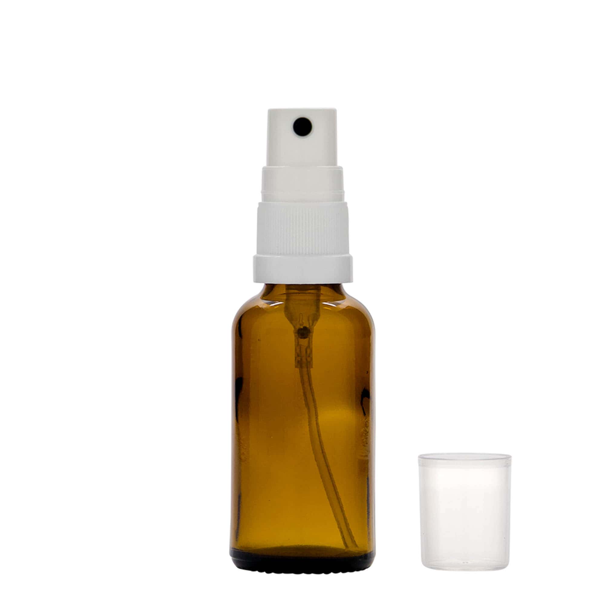 30 ml shishe me spërkatës, mjekësore, qelq, kafe, gojë: DIN 18