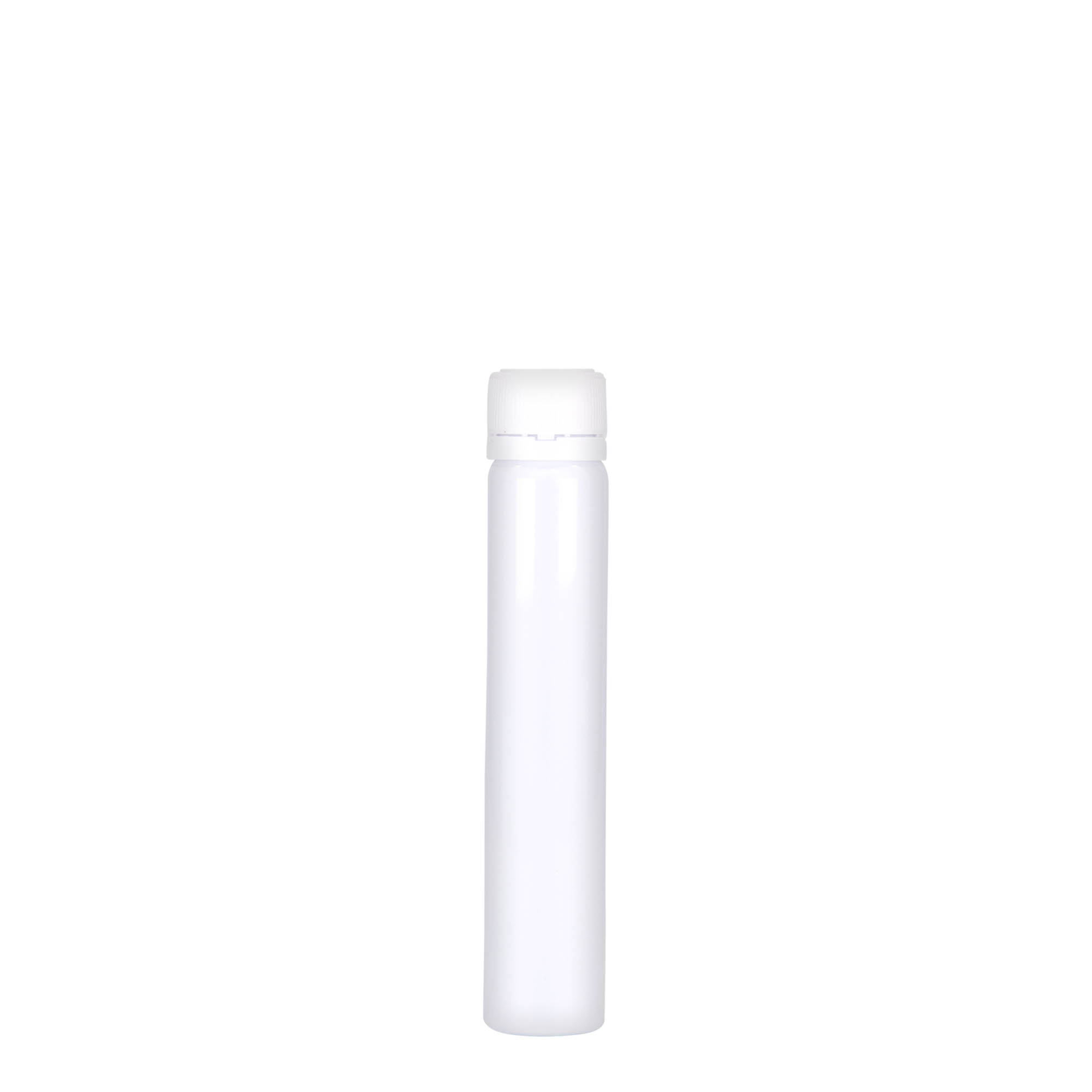 25 ml tub PET, plastik, i bardhë, hapje: kapak me vida 25 ml tub PET, plastik, i bardhë, hapje: kapak me vida