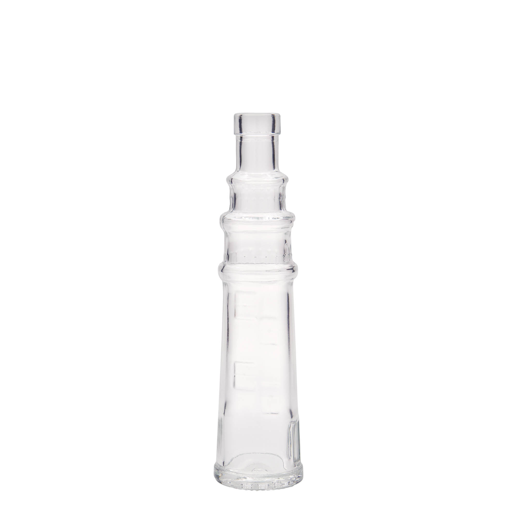 Shishe qelqi 100 ml 'Leuchtturm', gojë: kork Shishe qelqi 100 ml 'Leuchtturm', gojë: kork