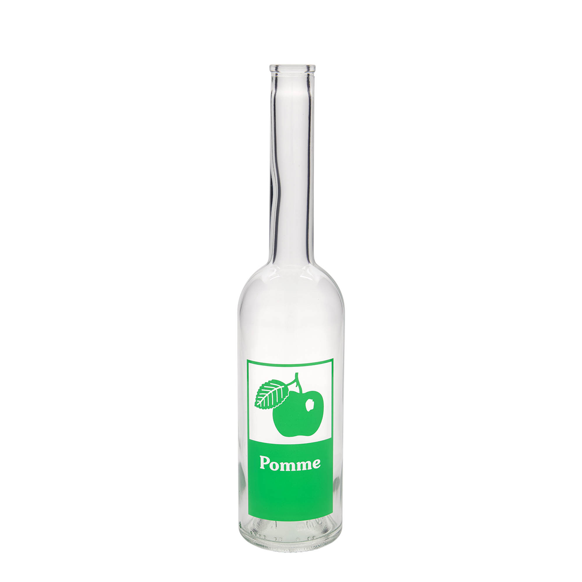 Shishe qelqi 500 ml 'Opera', motiv: Mollë, gojë: Korek Shishe qelqi 500 ml 'Opera', motiv: Mollë, gojë: Korek