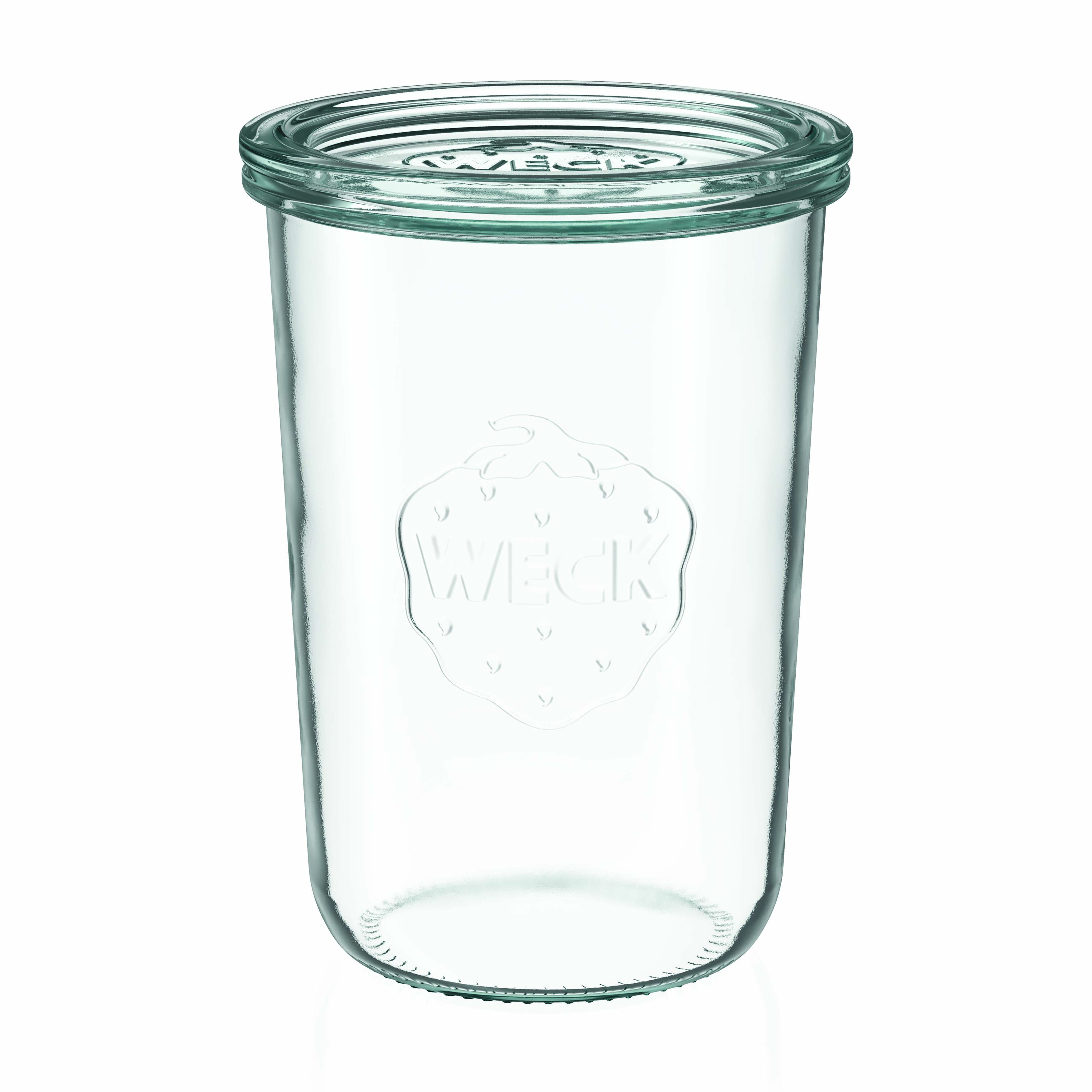850 ml kavanoz WECK me kapak të rrëzuar, gojë: buzë e rrumbullakët 850 ml kavanoz WECK me kapak të rrëzuar, gojë: buzë e rrumbullakët