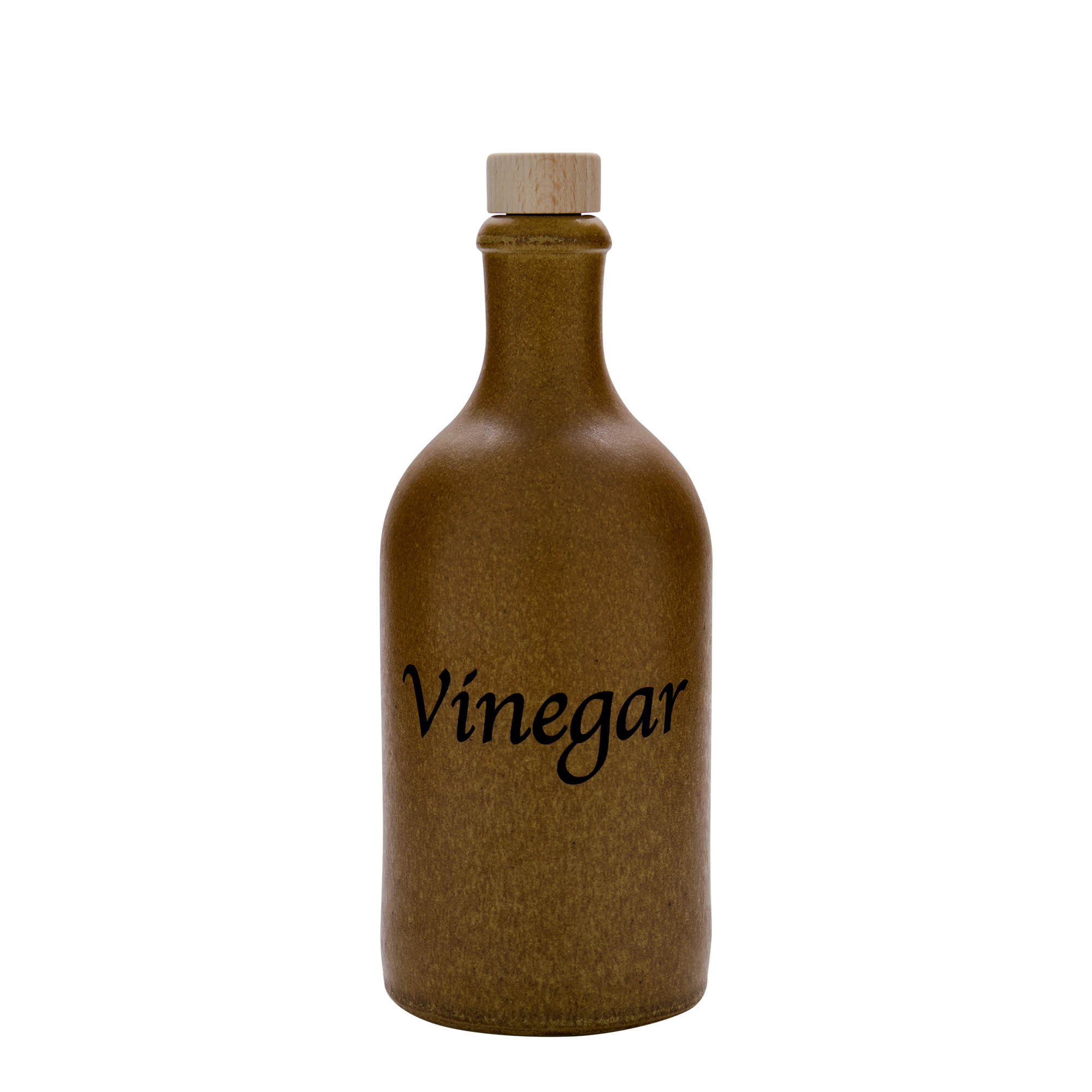 500 ml kruasë balte, motiv: uthull, qeramikë, kafe-kristal, gojë: kork