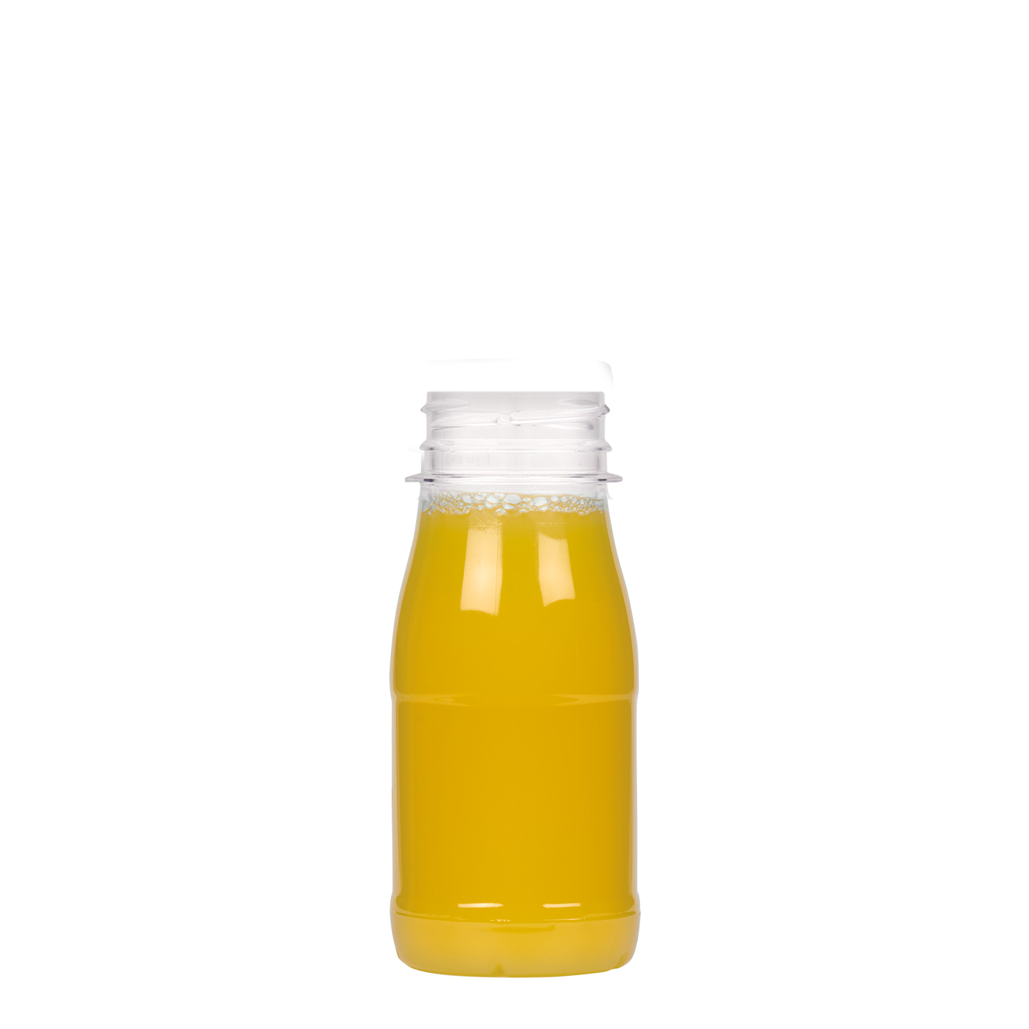 Shishe PET 150 ml 'Qumësht dhe Lëng', plastikë, hapje: 38 mm