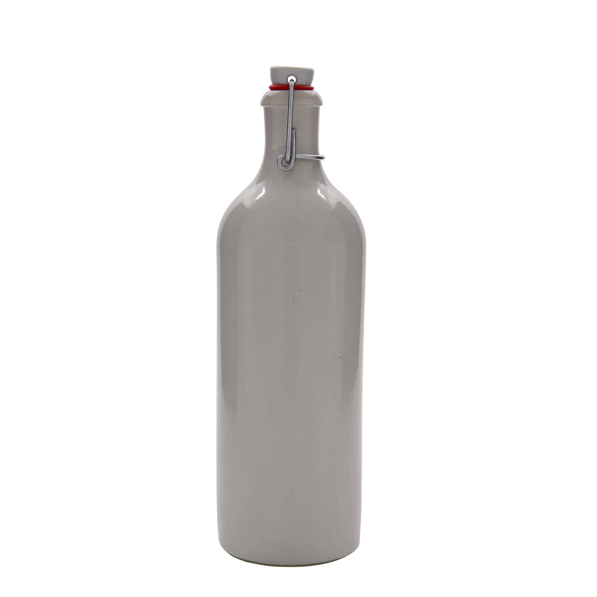 750 ml krua qeramike, qeramikë, e bardhë, gojë: mbyllje me kapëse.