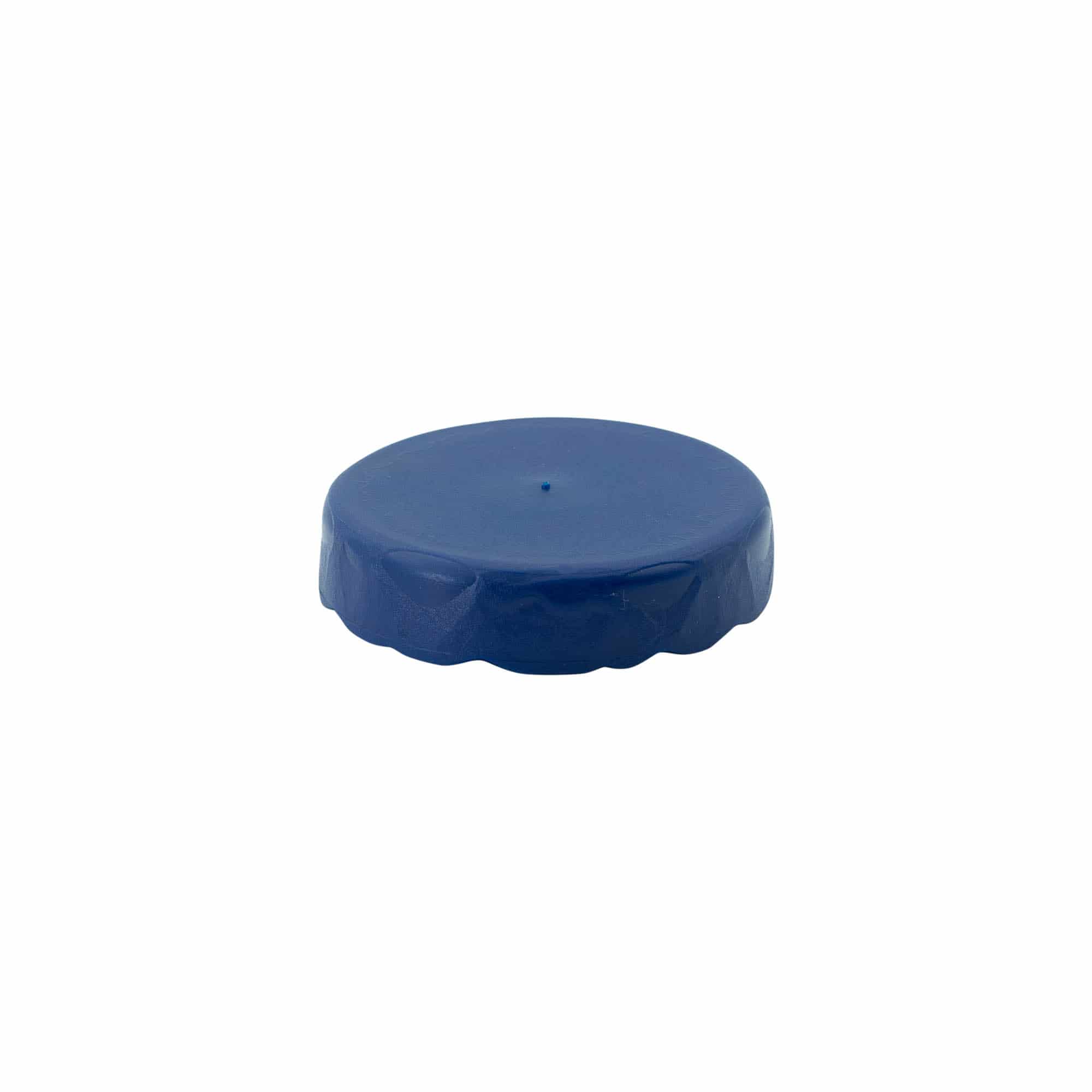 Kapak i përmbysur për tenxhere qeramike me qafë të ngushtë, plastikë HDPE, blu