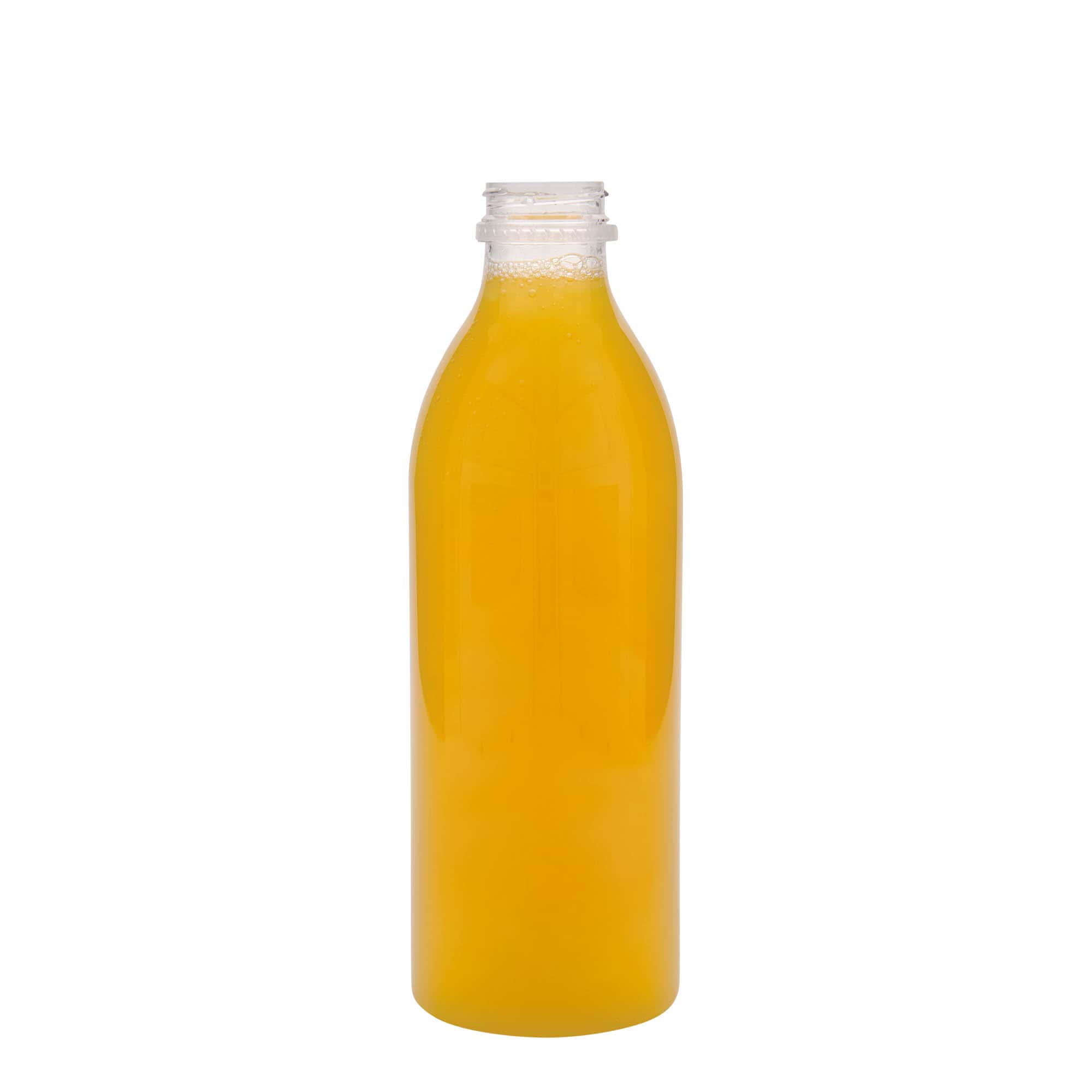 1.000 ml shishe PET standard, plastik, hapje: 38 mm
