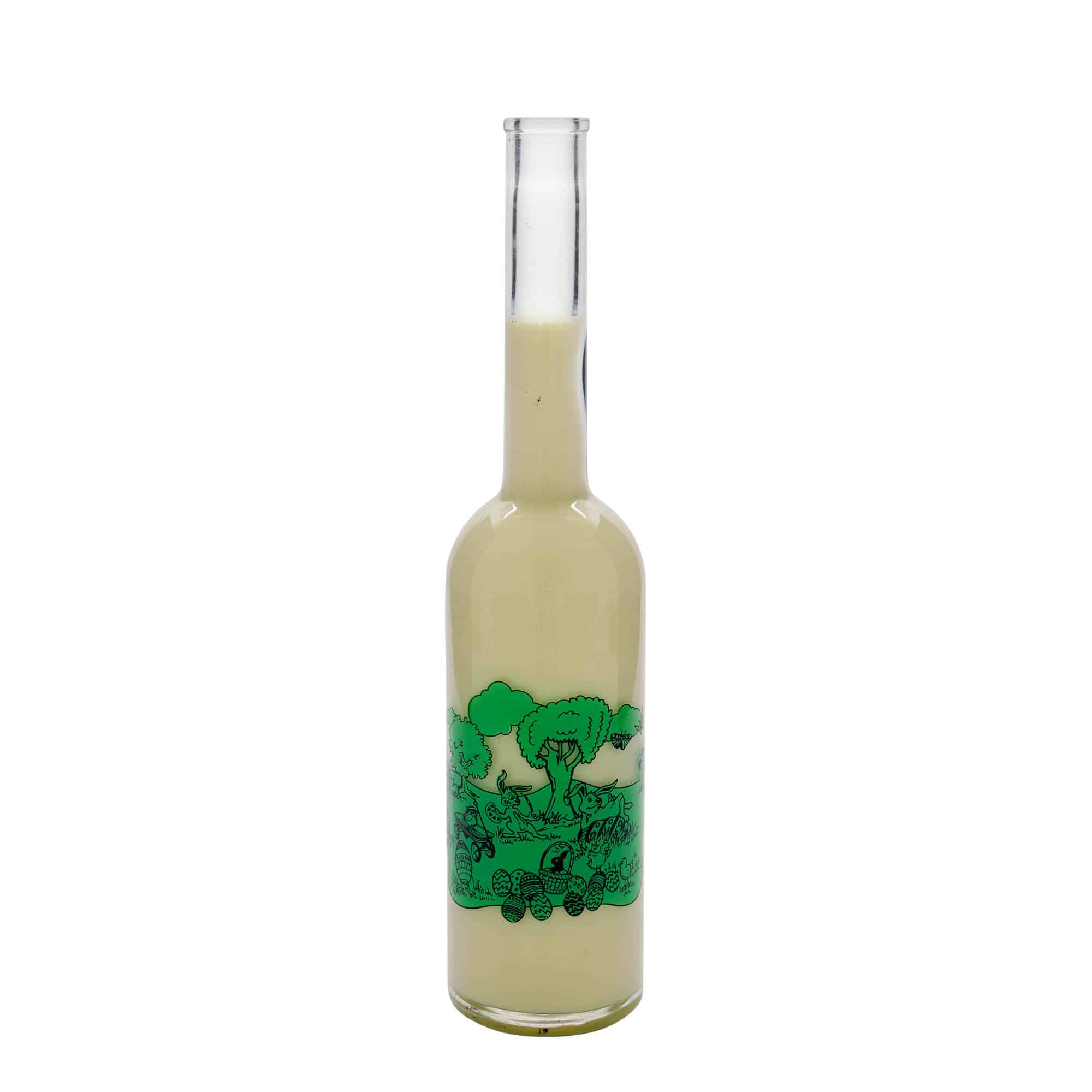 Shishe qelqi 500 ml 'Opera', motiv: Gëzuar Pashkët, gryka: Kork