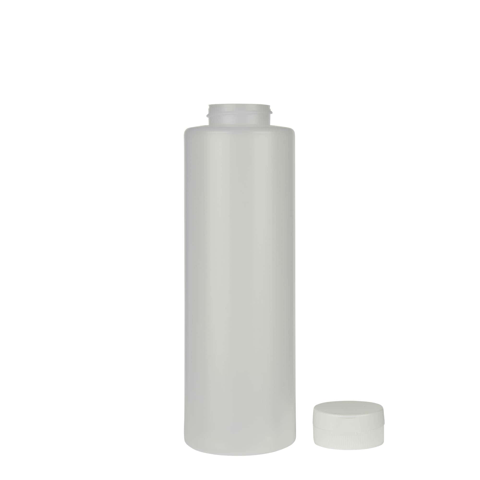 Shishe salce 500 ml, plastikë LDPE, natyrale, gojë: 38/400