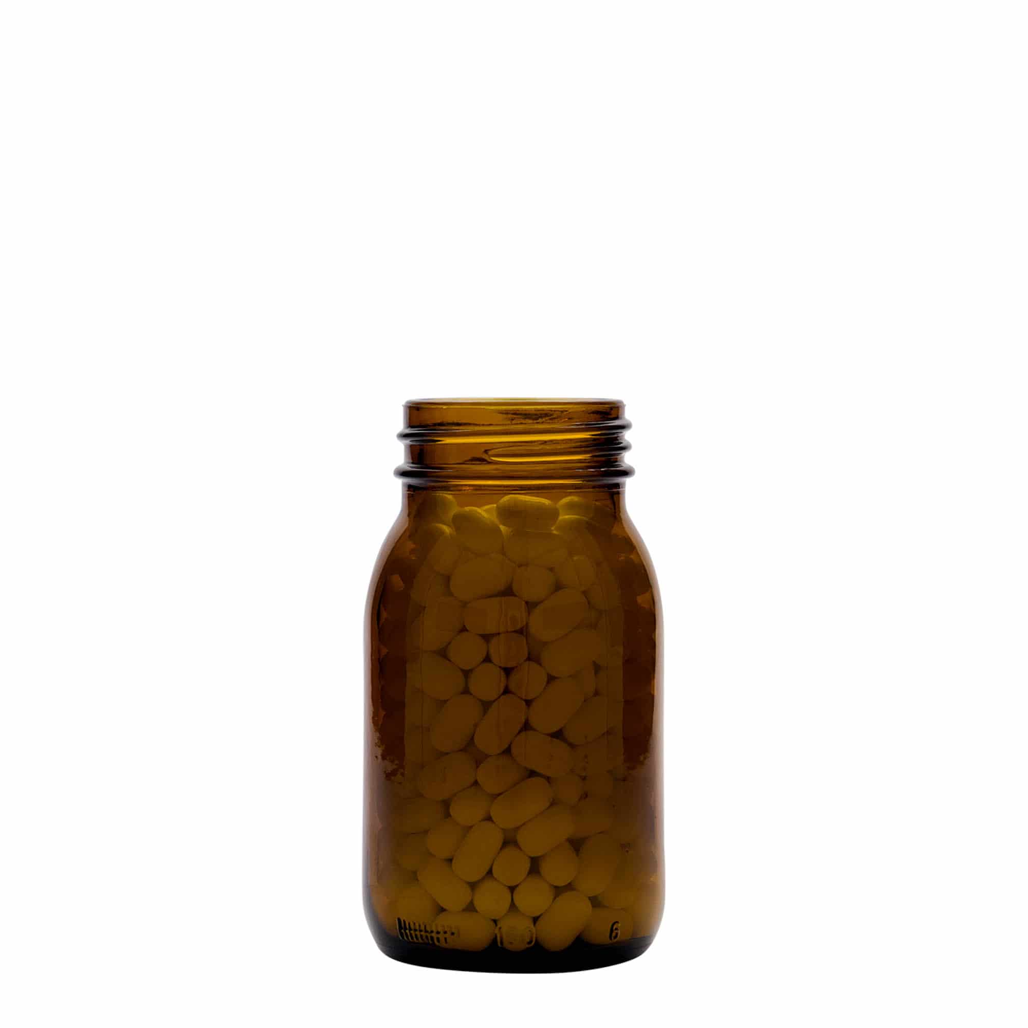 150 ml gotë me qafë të gjerë, kafe, hapja: DIN 45