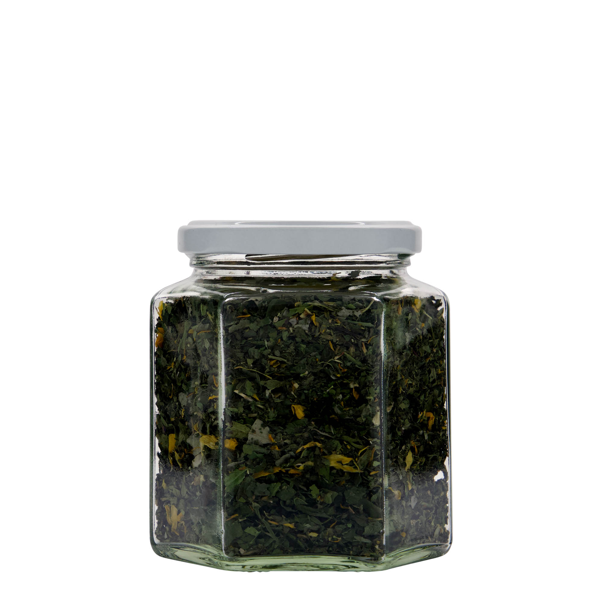 390 ml gotë gjashtëkëndëshe, hapja: Twist-Off (TO 70)