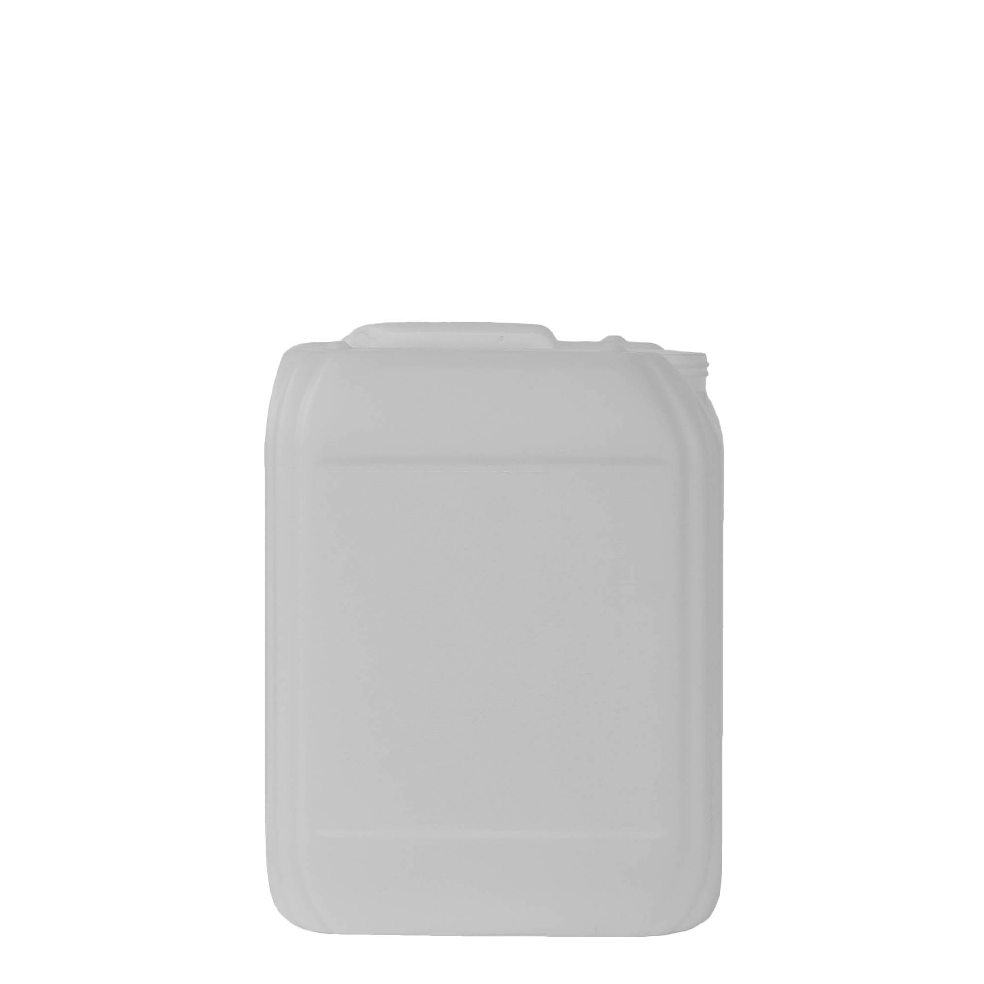 10 l kanistër, drejtkëndor, plastikë HDPE, natyral, hapje: ND 55